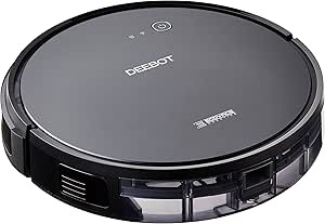 ECOVACS DEEBOT 601 Robotic Vacuum Cleaner with App Control, for Carpet & Optimized for Hard Floor, Max Mode, Quiet, Scheduling, Auto-Charging, Pet Friendly, Works with Amazon Alexa & Google Assistant