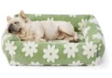 Lesure Rectangle Pet Bed Green M 
