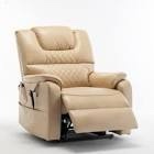 incomplete box 1 only ) Extra Wide Lay Flat Recliner 400 Lbs, Dual Motor Power Lift Recliner Chair For Elderly Upholstery Color: Beige
