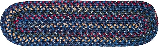 Colonial Mills Worley Stair Treads - Navy 8"x28" 7pcs