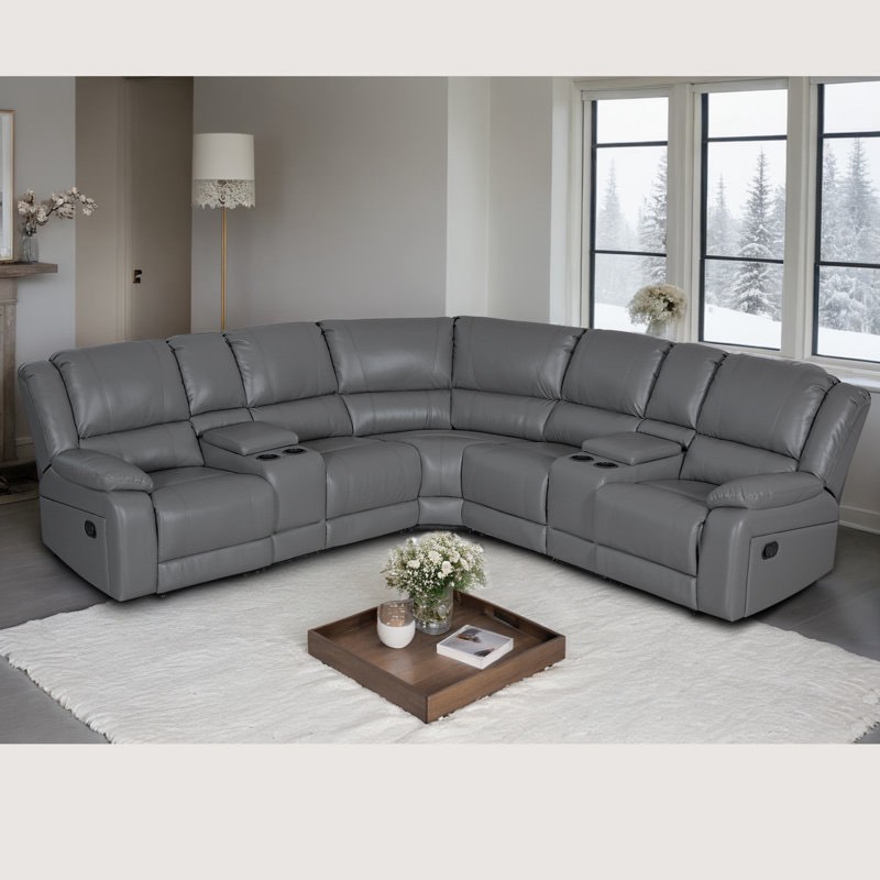( incomplete) 109" Wide Reversible Reclining Corner Sectional
