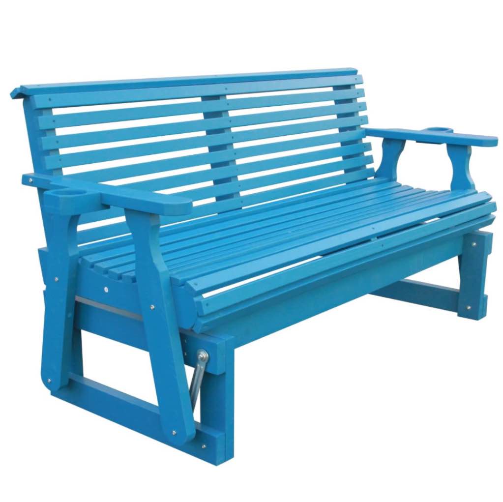 Heavy Duty 800 LBS Outdoor Glider Bench With Roll Back Pressure Treated, 5FT