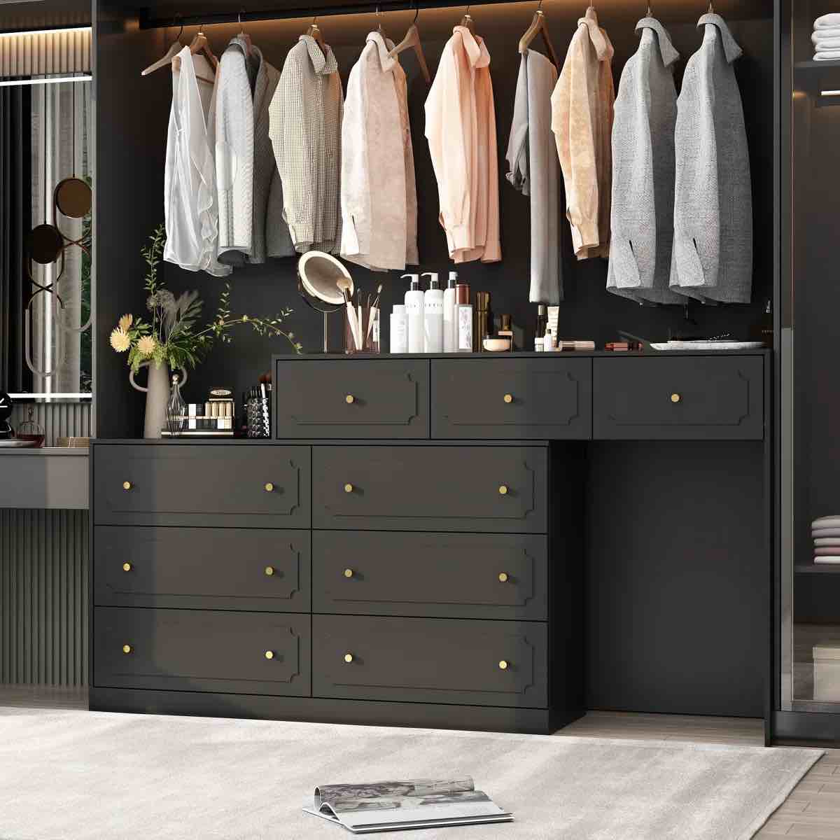 Removable 9- Drawer Closet System (Incomplete, 1 Box Only )