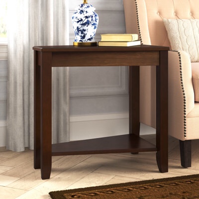 Ajai Solid Wood Top End Table