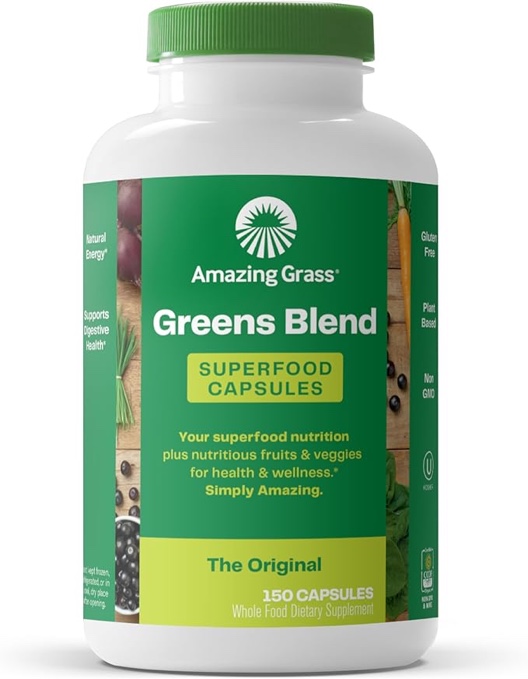 Amazing Grass Greens Blend Powder The Original 17 oz 60 Servings ((EXP: 05/ 2026))