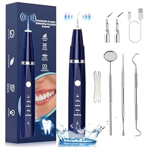 Plaque/Tartar Remover for Teeth, Dental Calculus Remover Teeth Cleaning Kit with LED Light & 5 Adjustable Modes