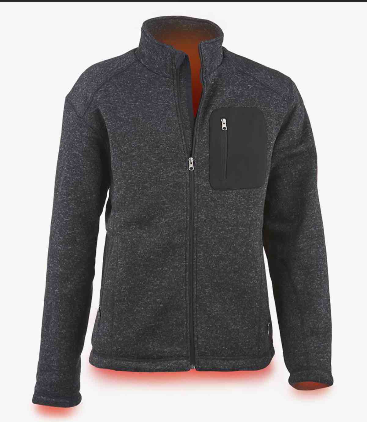 The Heated Sweater Fleece Jacket ( Size L)