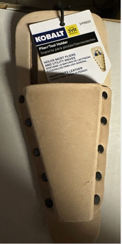 (set of 3)-KOBALT PLIER TOOL HOLDER KOBALT 2416820 PLIER/TOOL HOLDER - HEAVY DUTY LEATHER/NEW Free Ship
