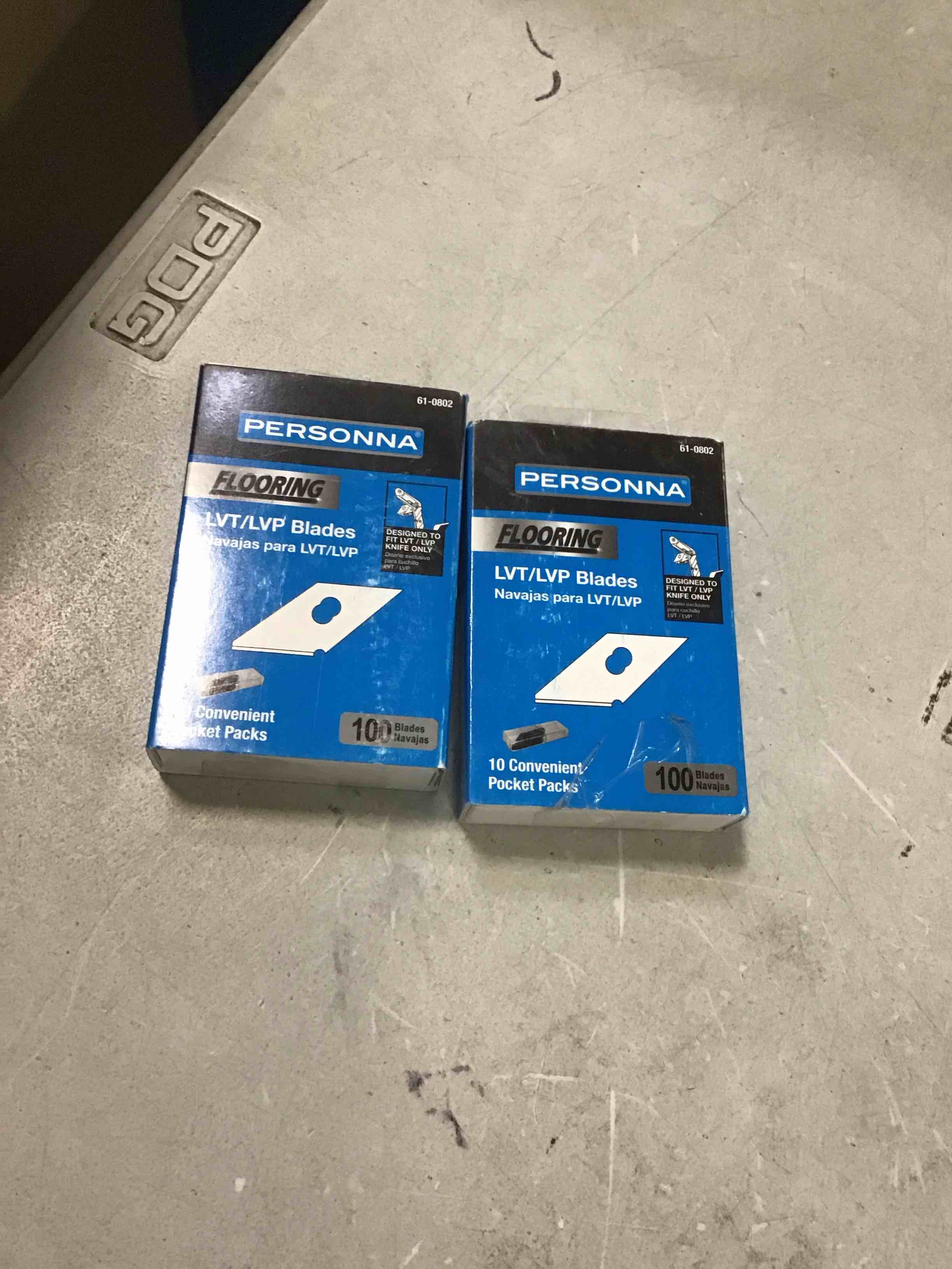 (pack of 2)-100 PERSONNA LVT/LVP knife blades Steel Laminate Flooring Cutter New