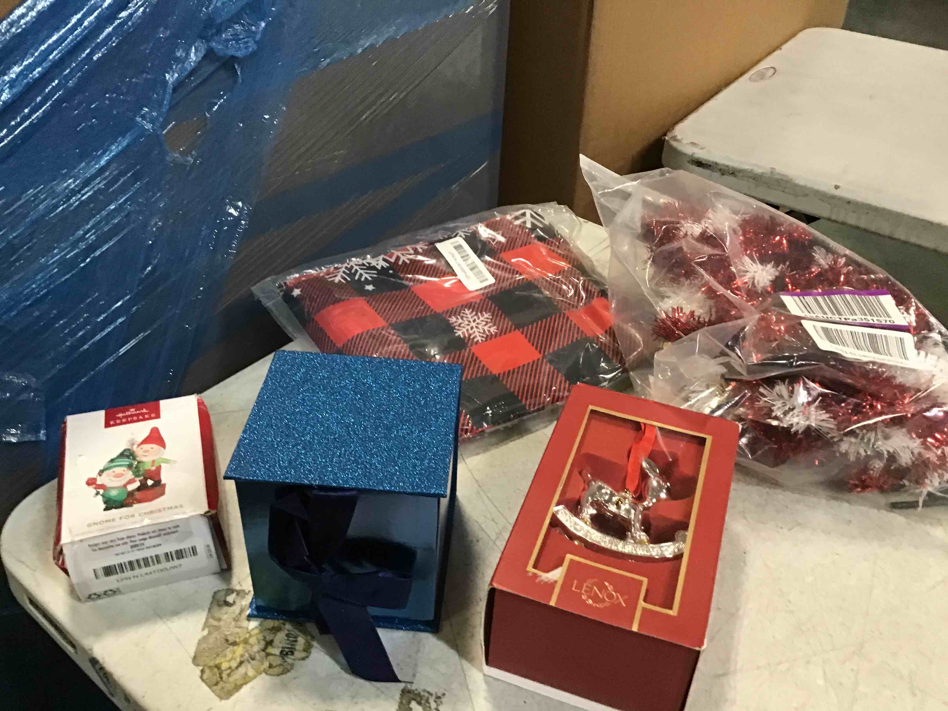 assorted of Christmas decorations