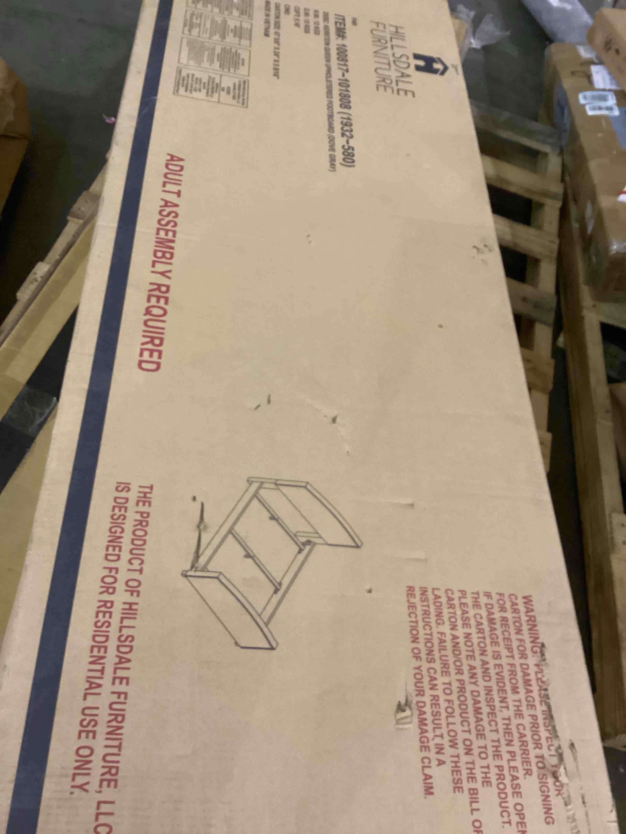 queen upholstered footboard