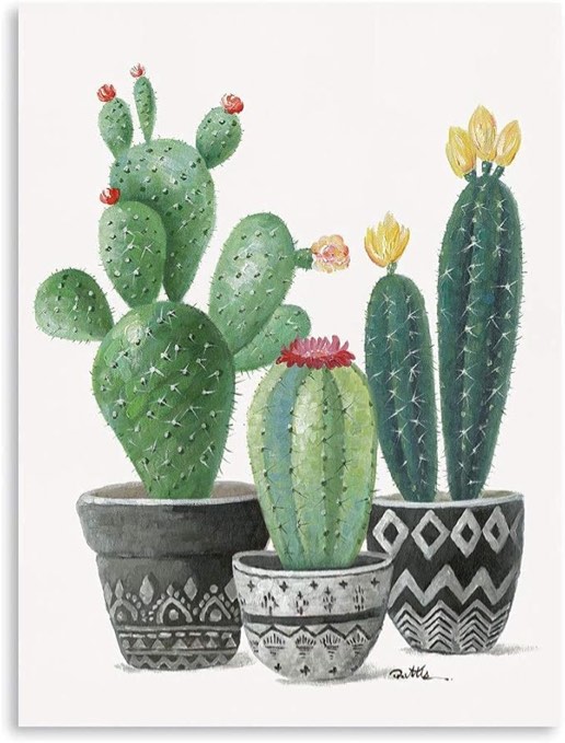 Minimalist Botanical Posters Arizona Cactus