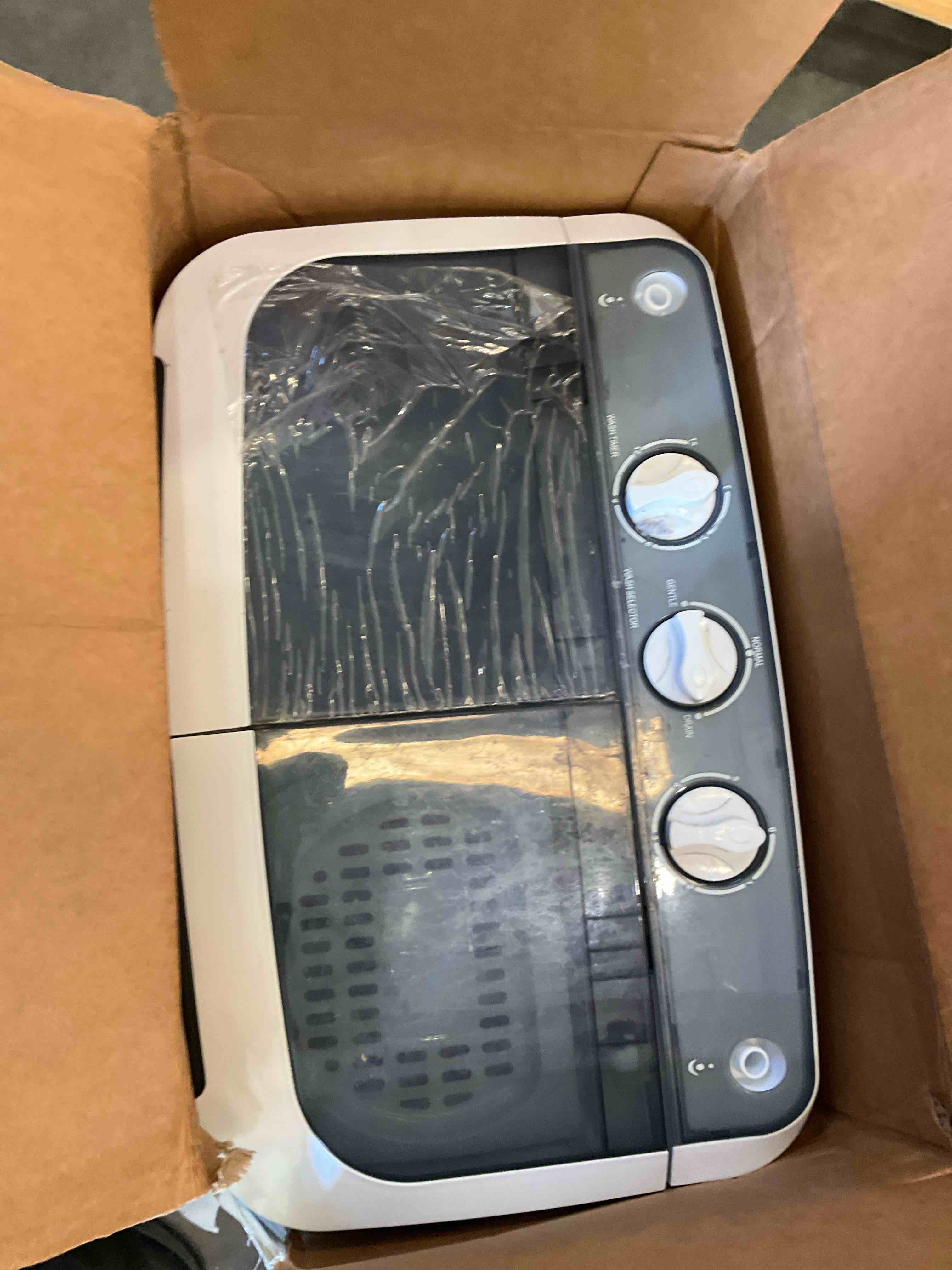 giantex washing machine, twin tub washer and spinner combo, 20lbs capacity (12lbs washing and 8lbs spinning), compact portable mini laundry washer for apartment, semi-automatic, inlet and drain hose