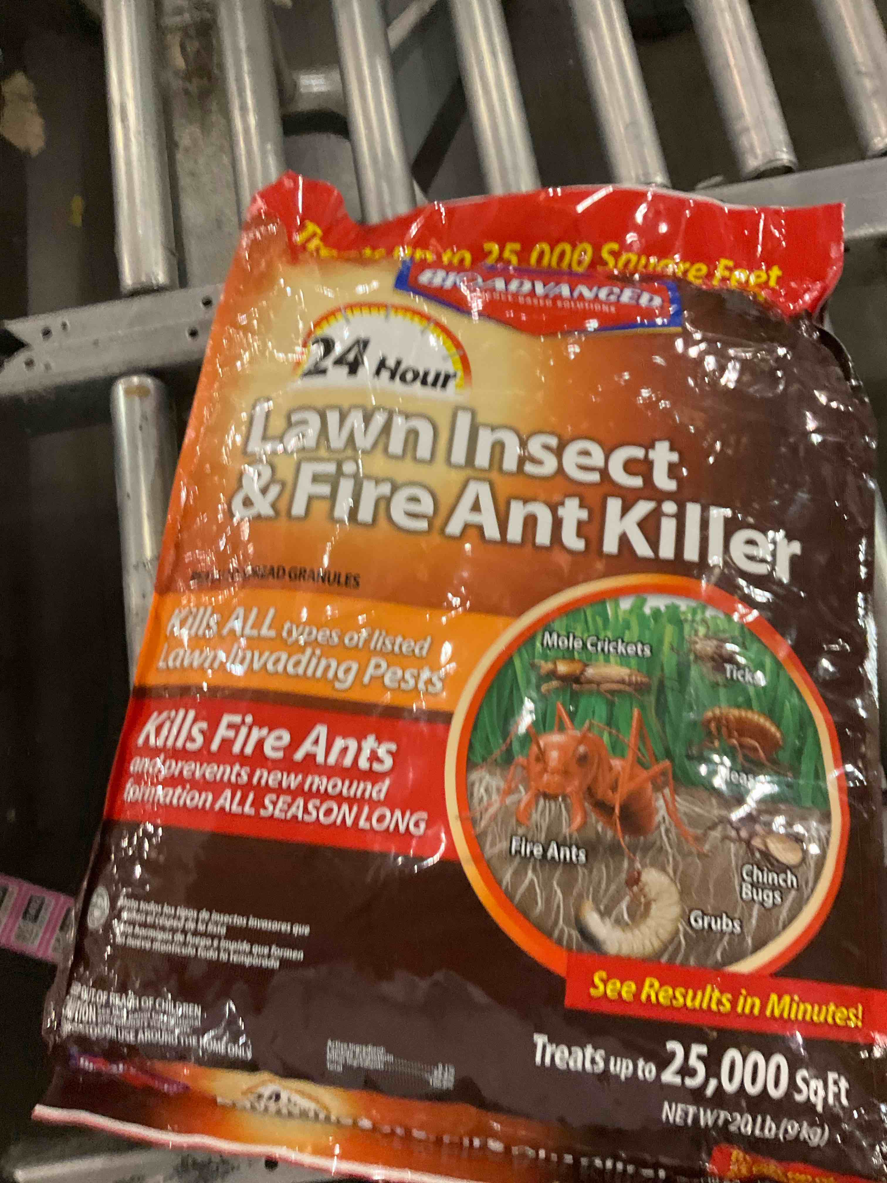 BioAdvanced 24 Hour Lawn Insect & Fire Ant Killer, Granules, 20 lb