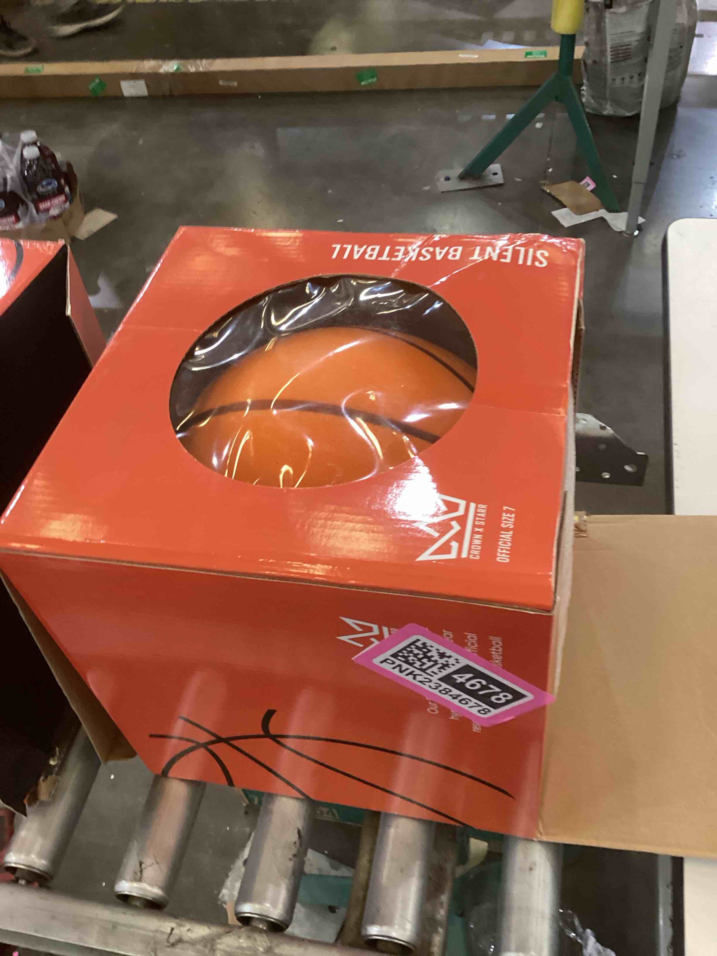 crown x starr silent basketball size 7 (29.5”) | 450g quiet basketball dribbling indoor soundless ba