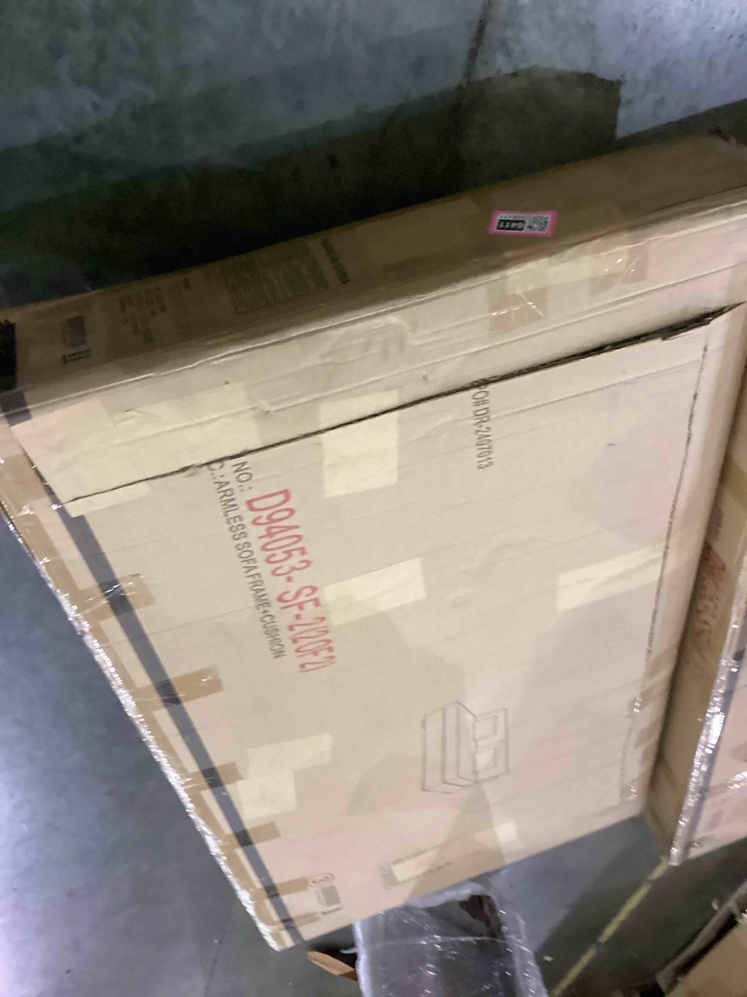 armless sofa section 2 box set 
