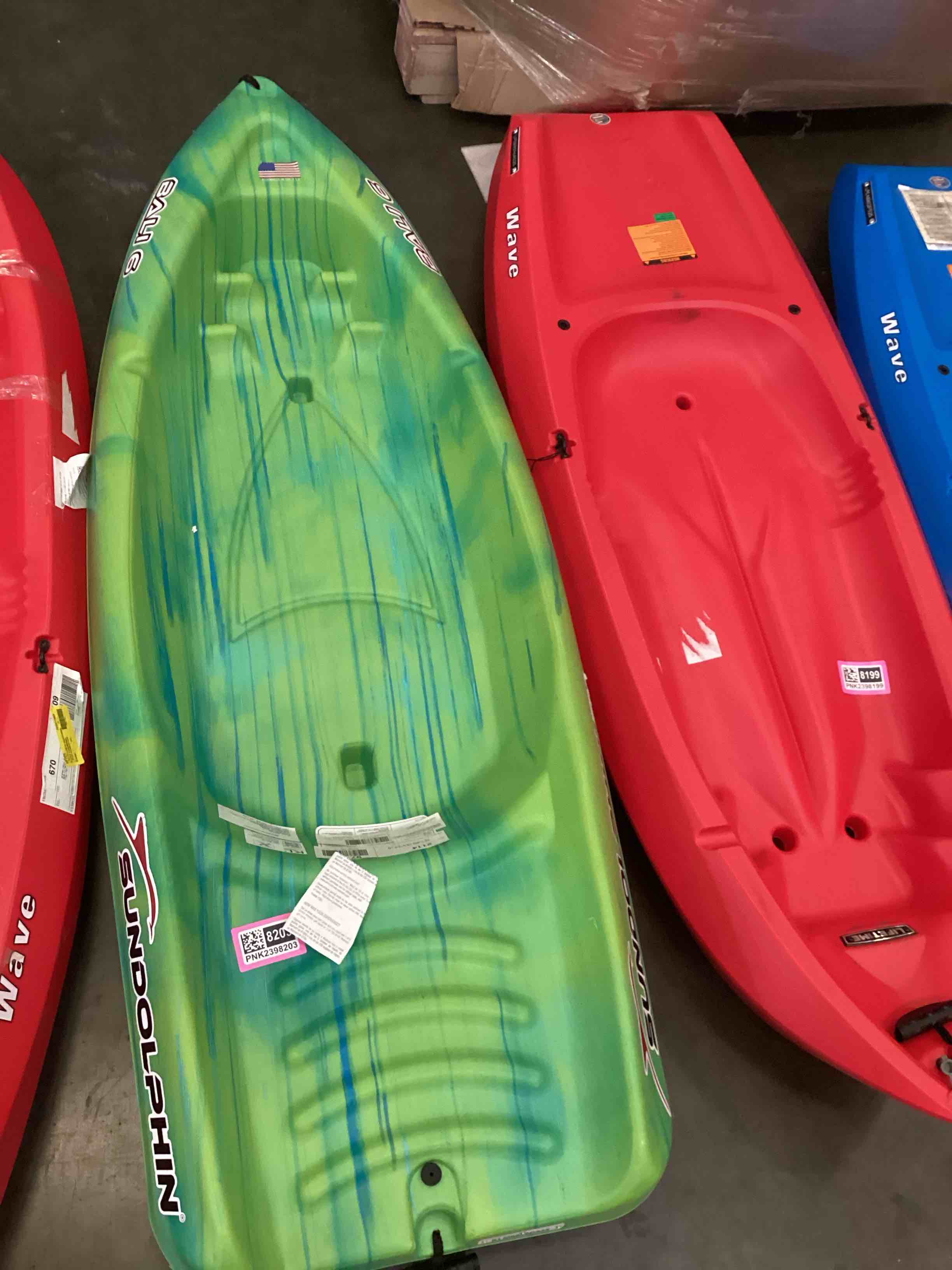      Sun Dolphin Bali 6, 6ft. Sit-on Recreational Kayak with Paddle, Citrus Swirl