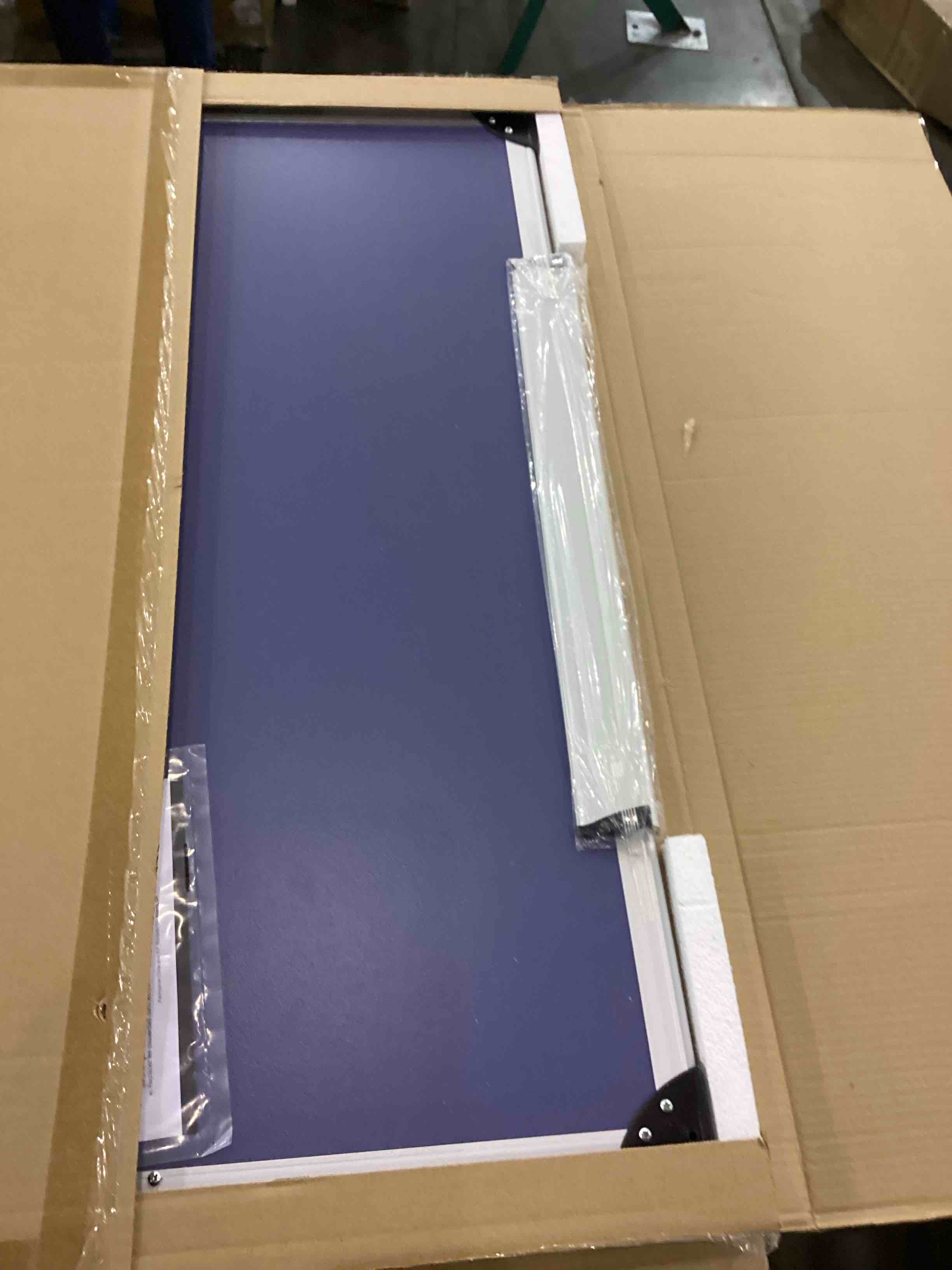 lorell contemporary combo board 3’w*2h,silver/black