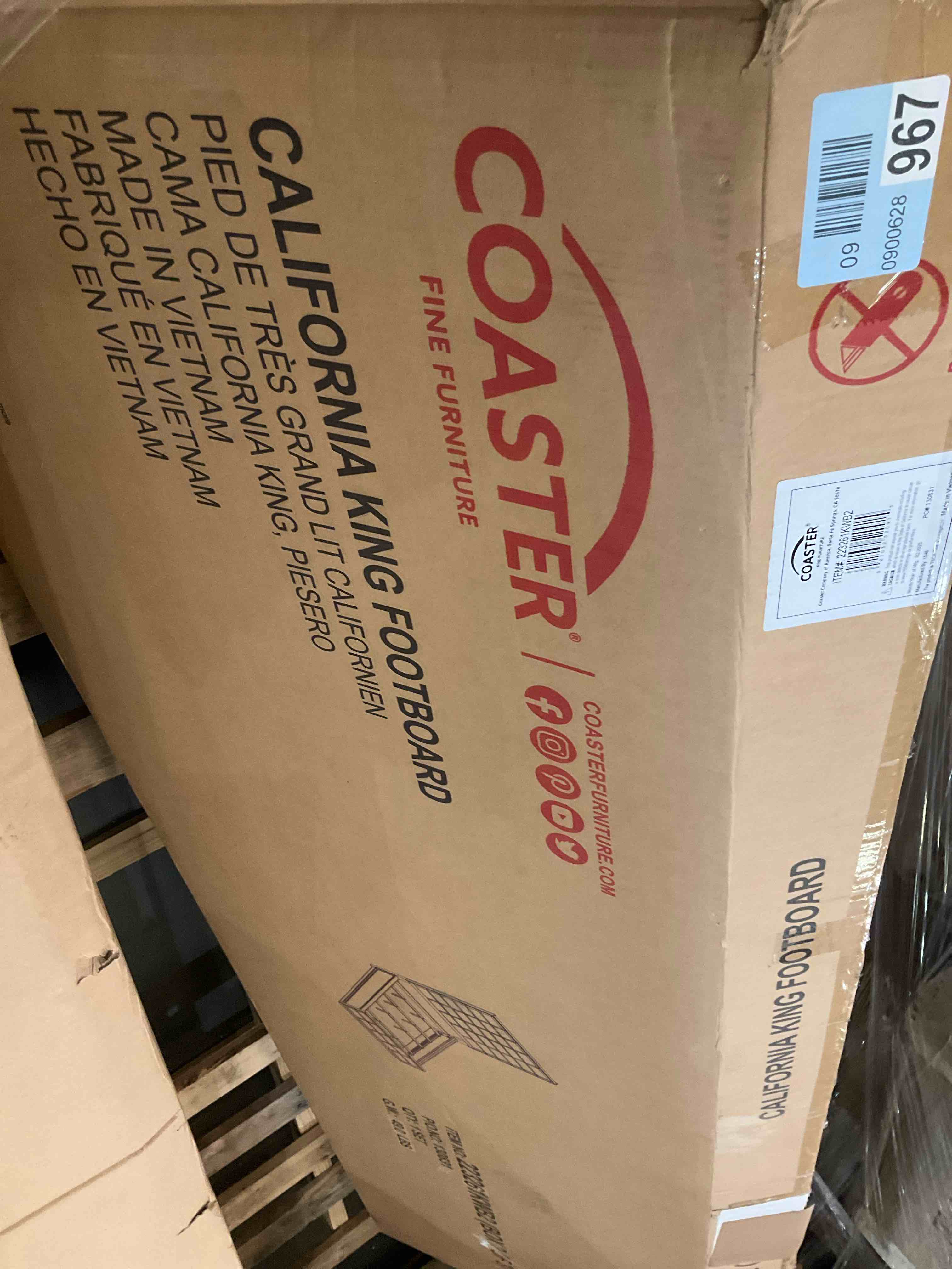 california king footboard  