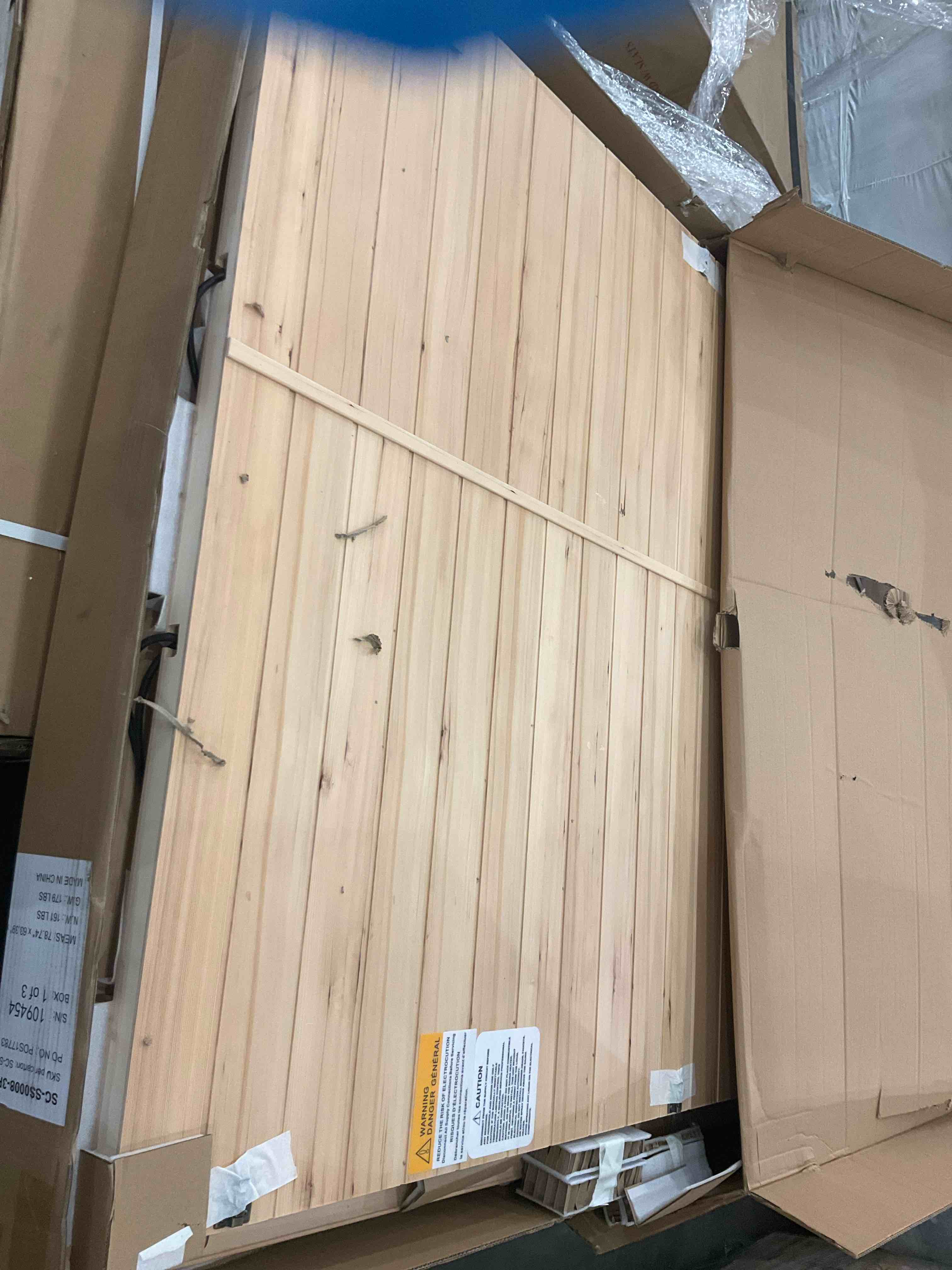 Sauna Heater out of wood 