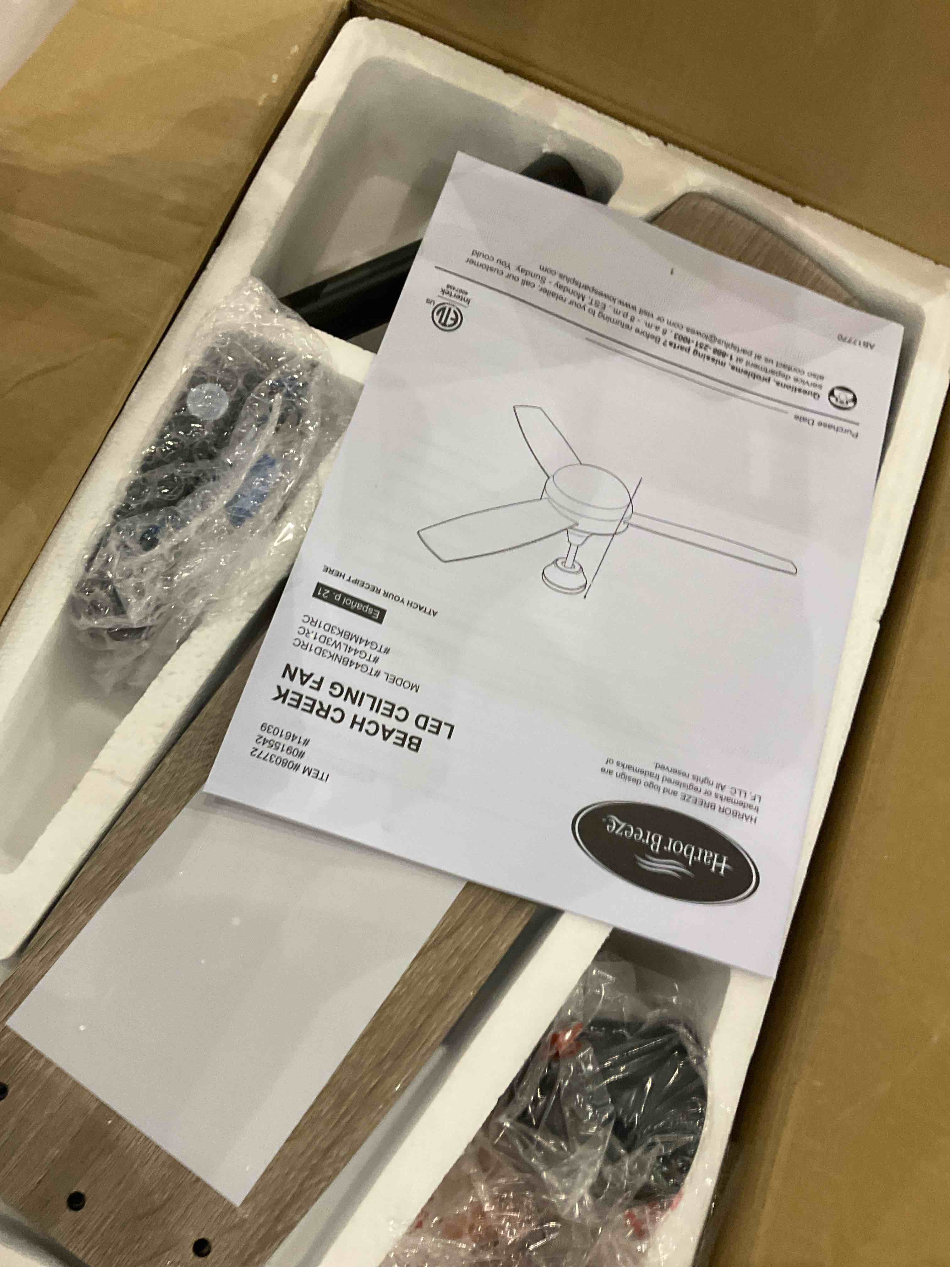 Harbor breeze ceiling fan