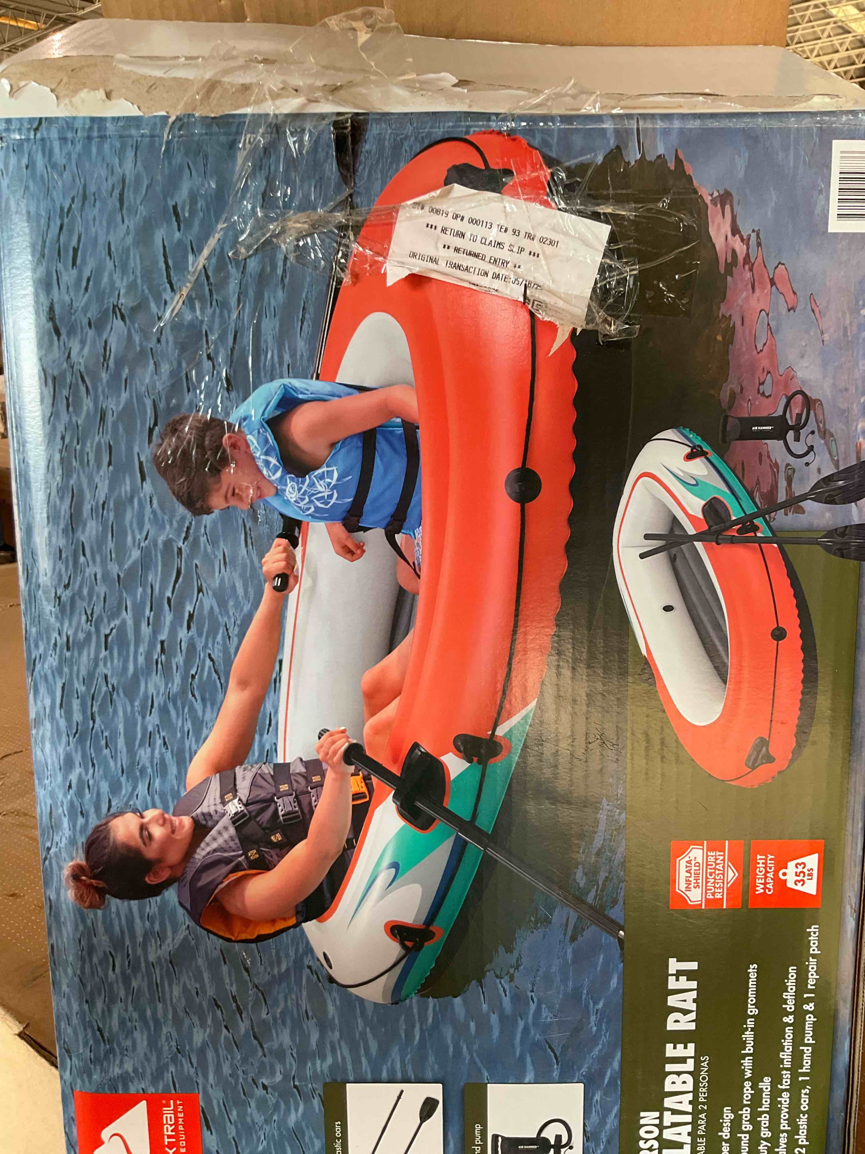 Ozark Trail 2-Person Inflatable Recreational Raft 