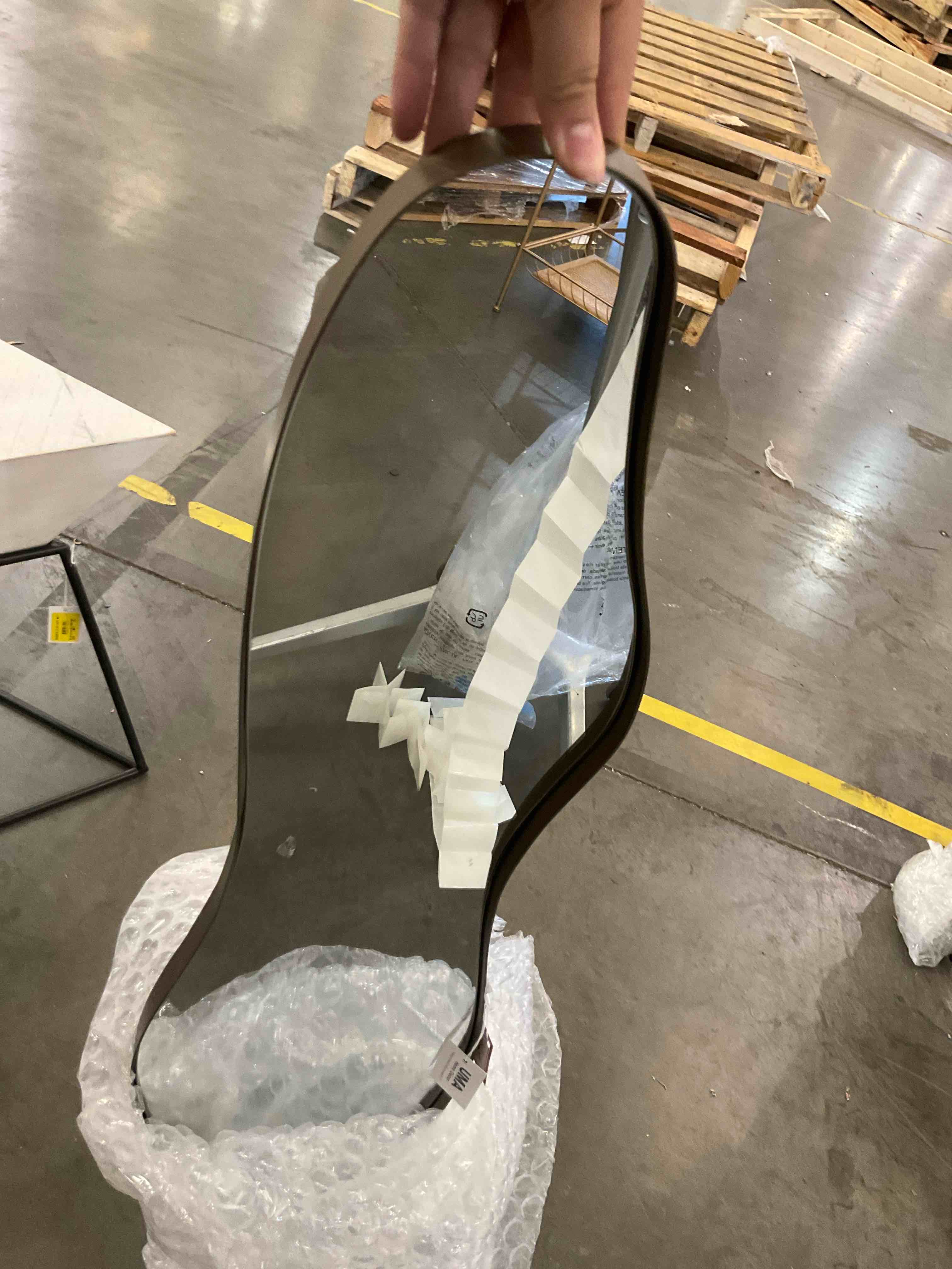 irregular wall mirror 