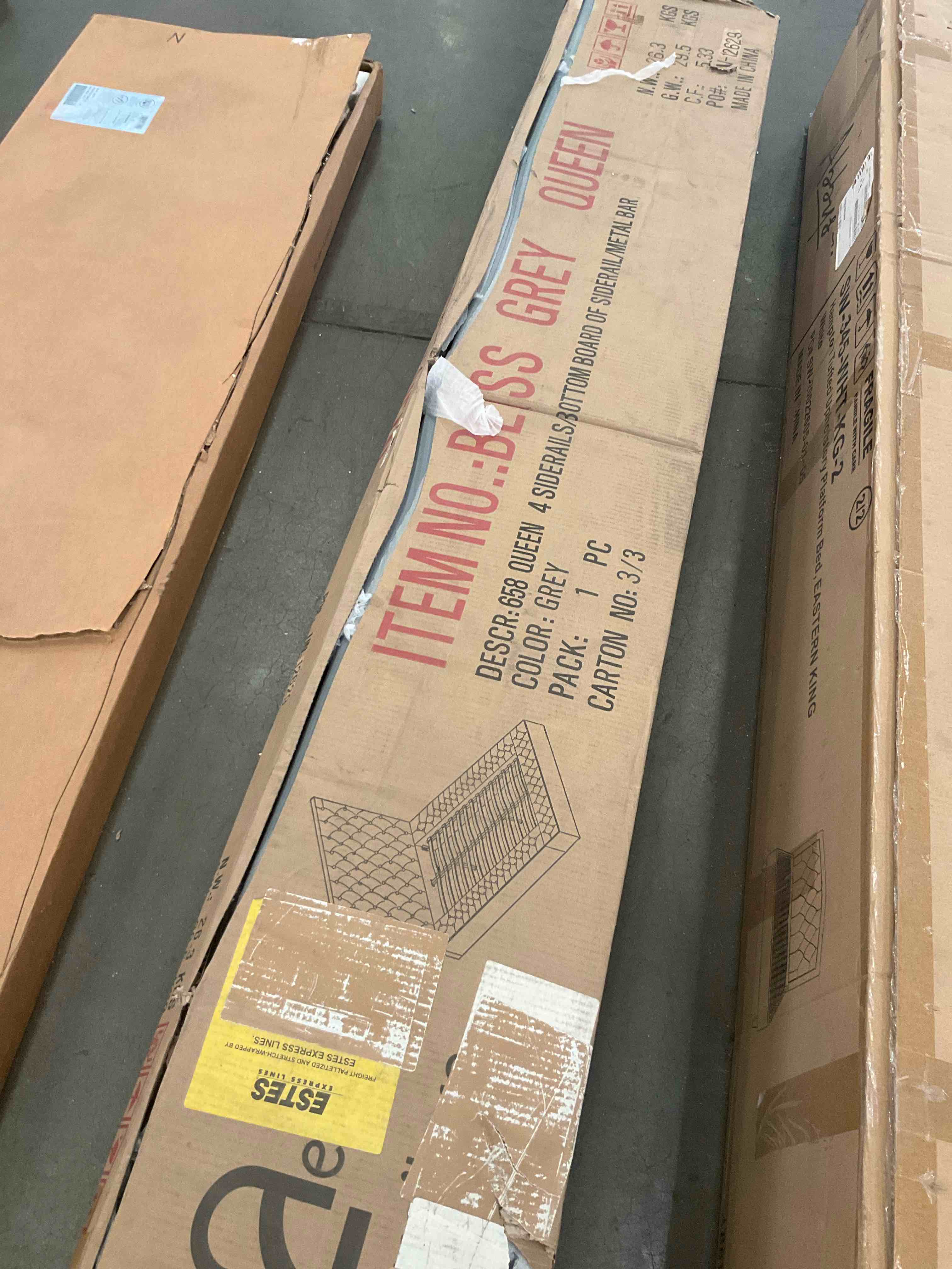 side rails and bottom board of side rails/metal bar 