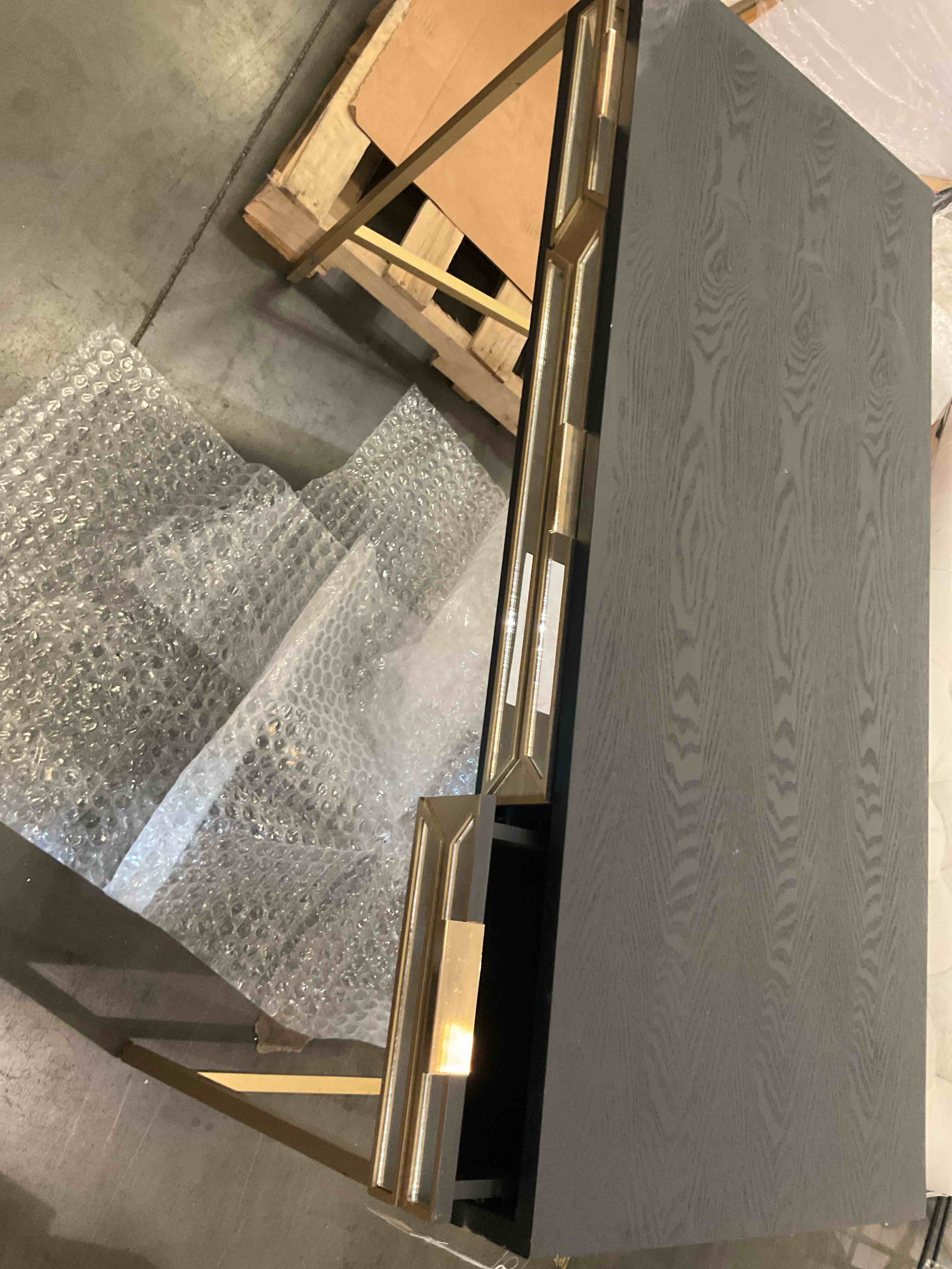 black 3 drawer desk 