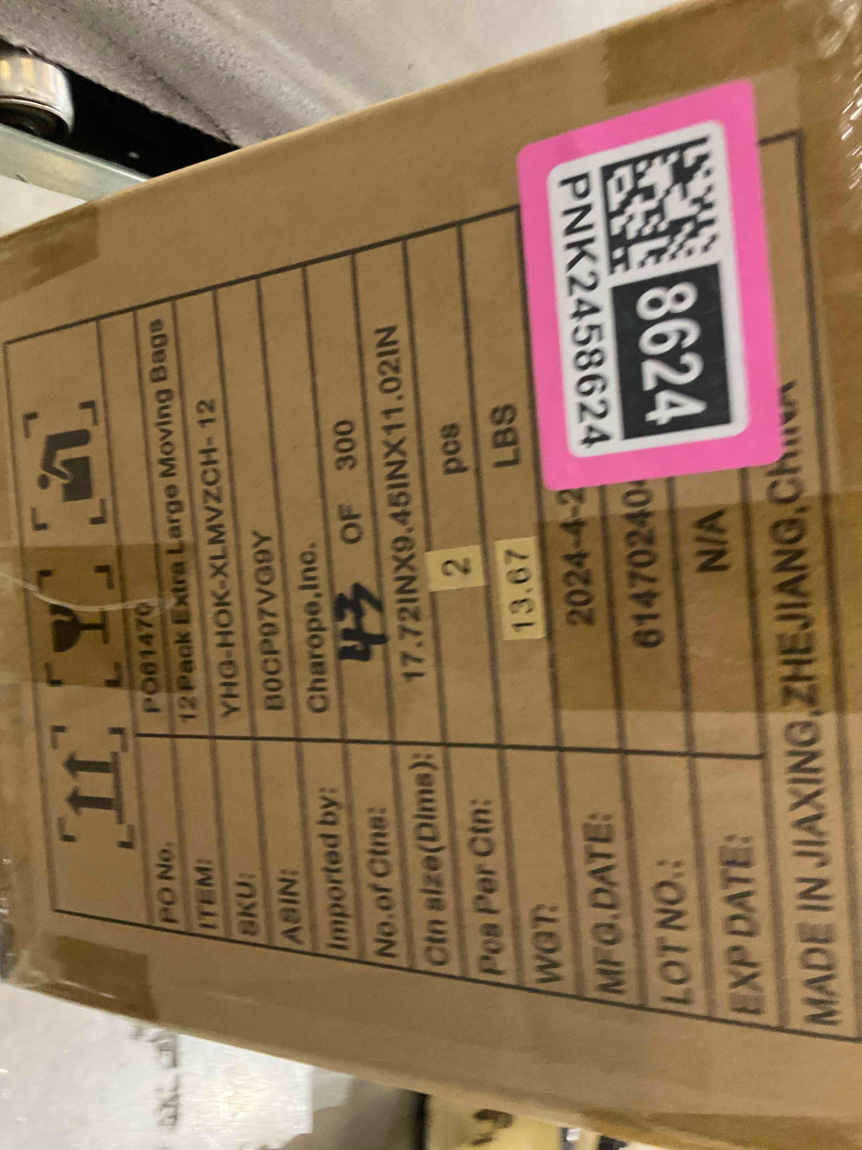 12 pack extra large moving bags