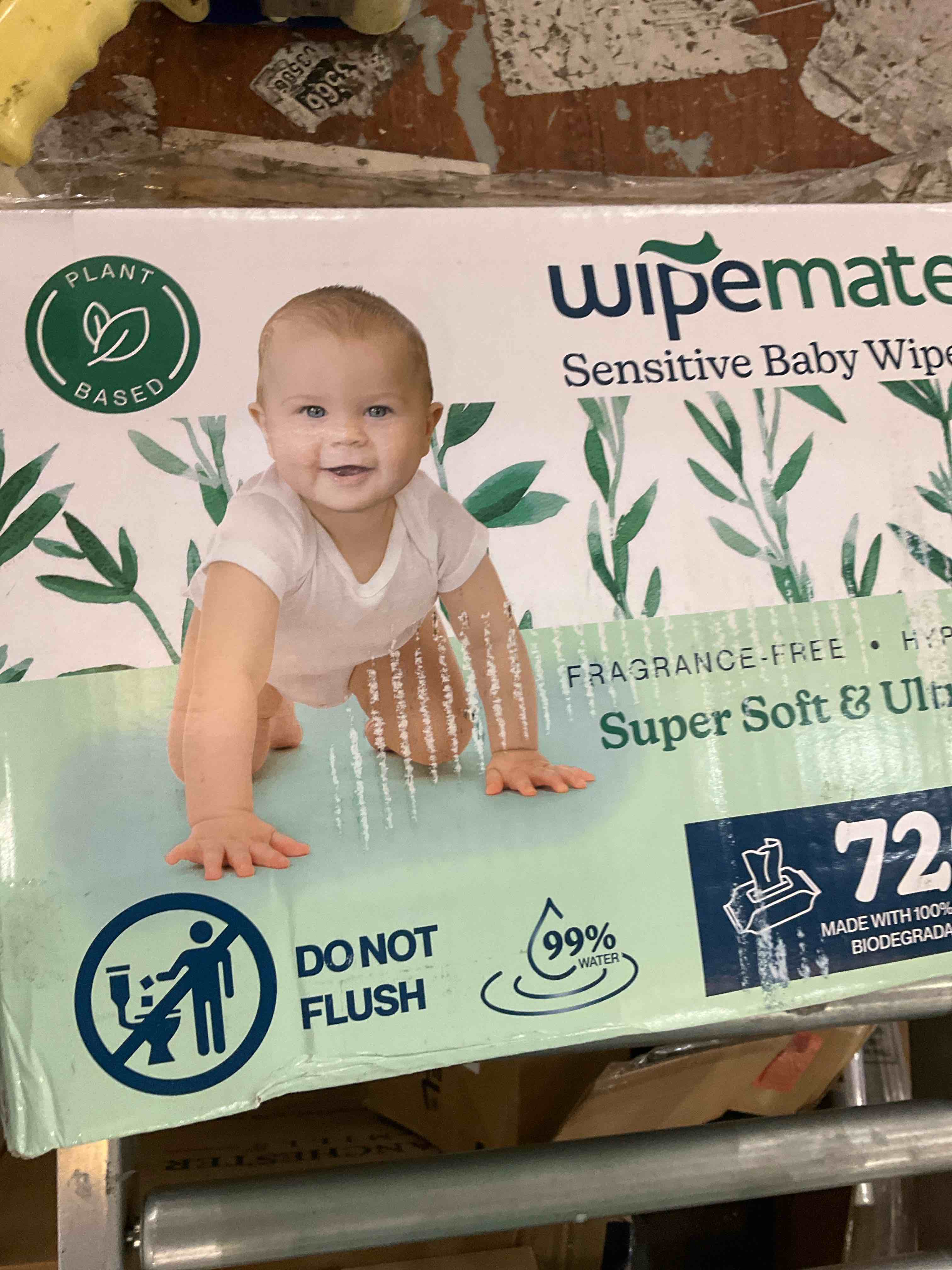EWG-Verified Premium Baby Wipes, 99% Water-Based, Plastic-Free, Ultra-Soft Plant-Based Wipe, Chlorine/Alcohol-Free, pH-Balanced, Hypoallergenic Cruelty-Free with Durable Flip-Top Lid 720-ct