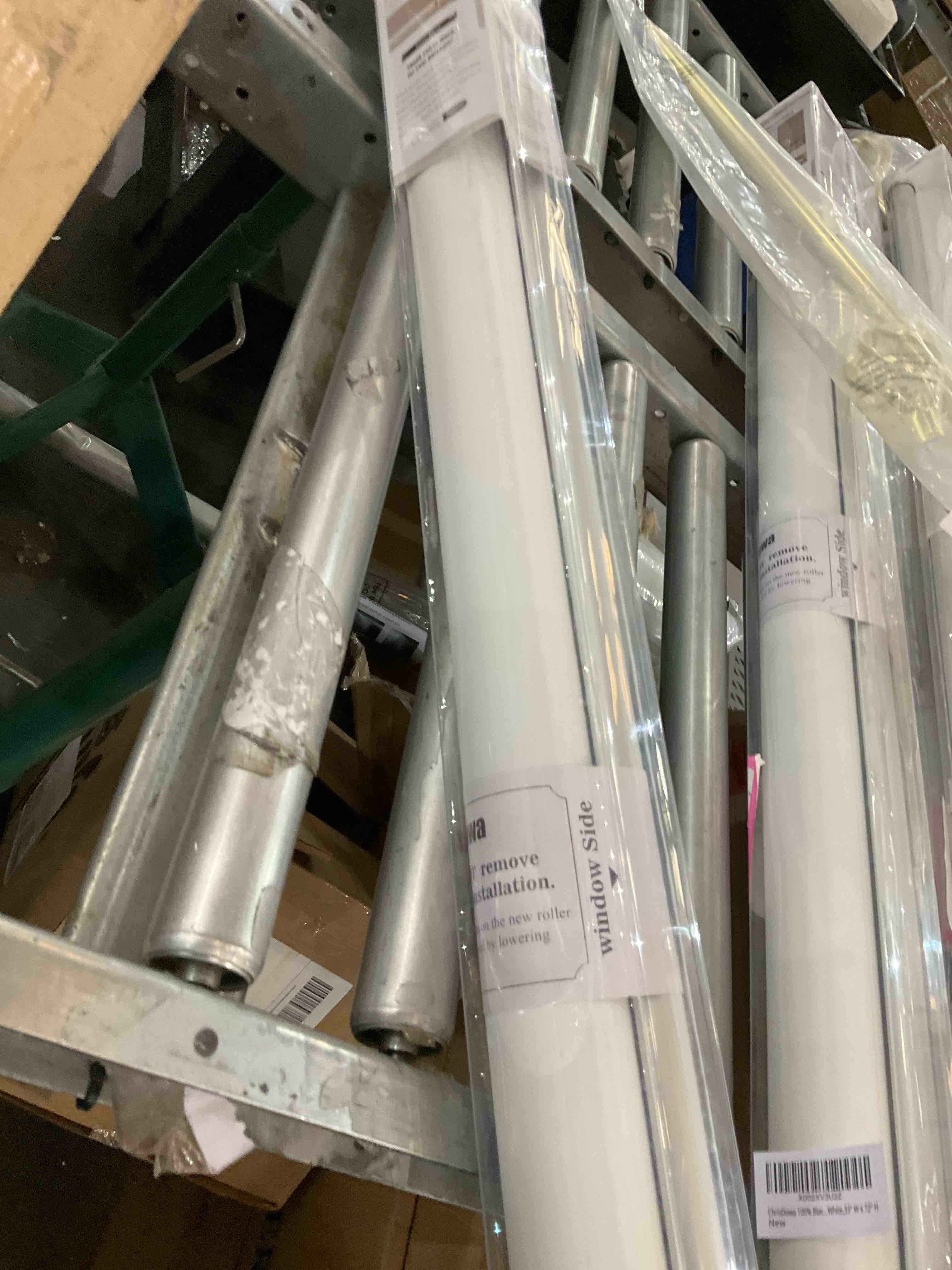 ChrisDowa 100% Blackout Roller Shade, Window Blind with Thermal Insulated, UV Protection Fabric. Total Blackout Roller Blind for Office and Home. Easy to Install. White,33" W x 72" H
