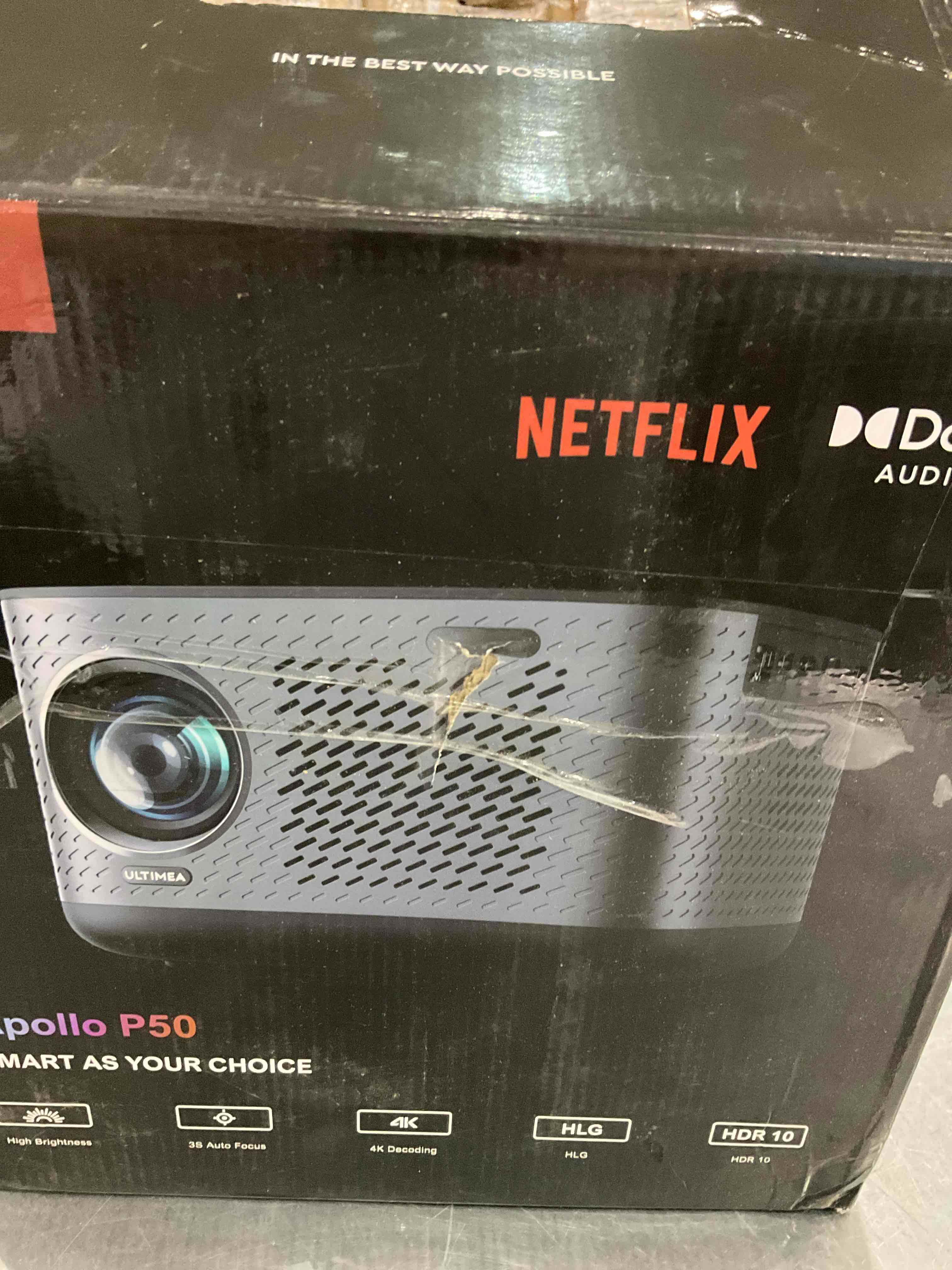 ULTIMEA 1080P Projector 4K Decoding, Netflix-Certified Projector with 800 ANSI Lumens, Apollo P50