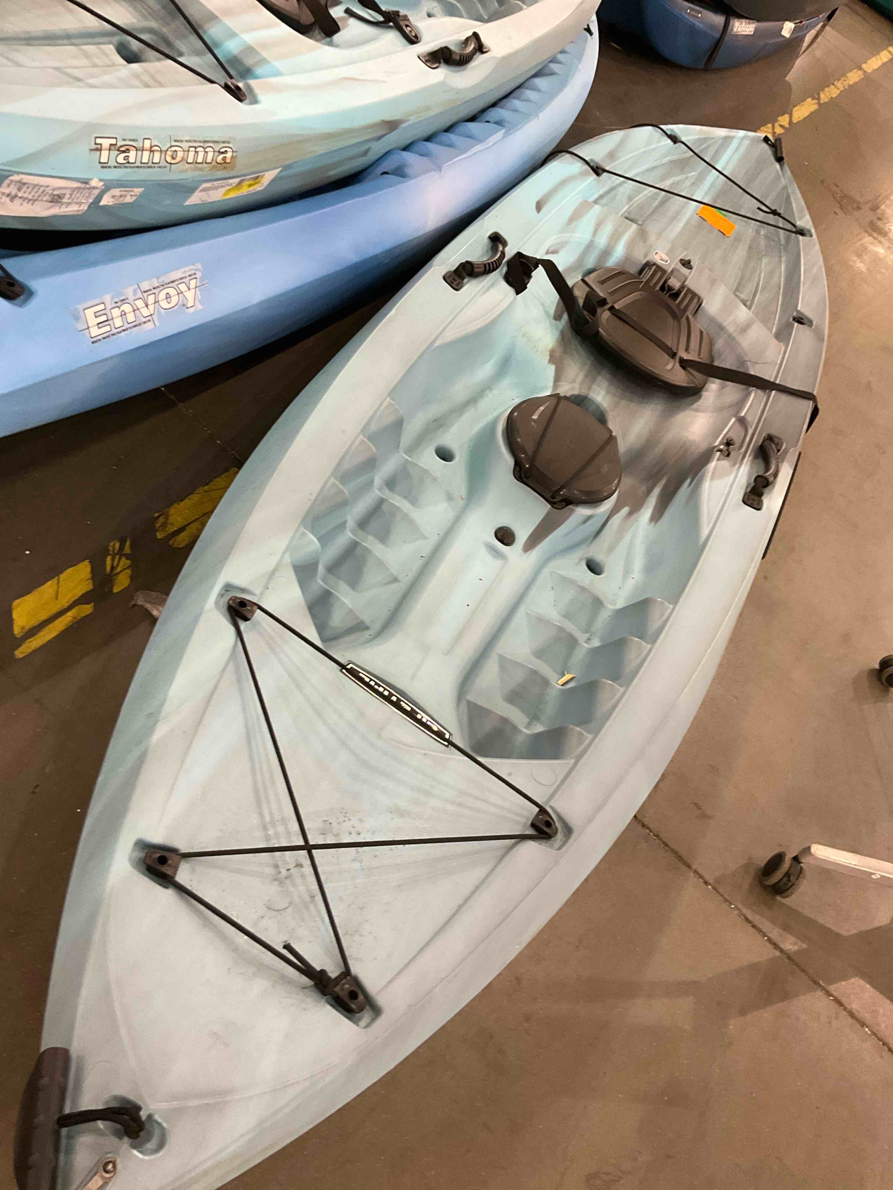 blue lifetime Tahoma kayak 