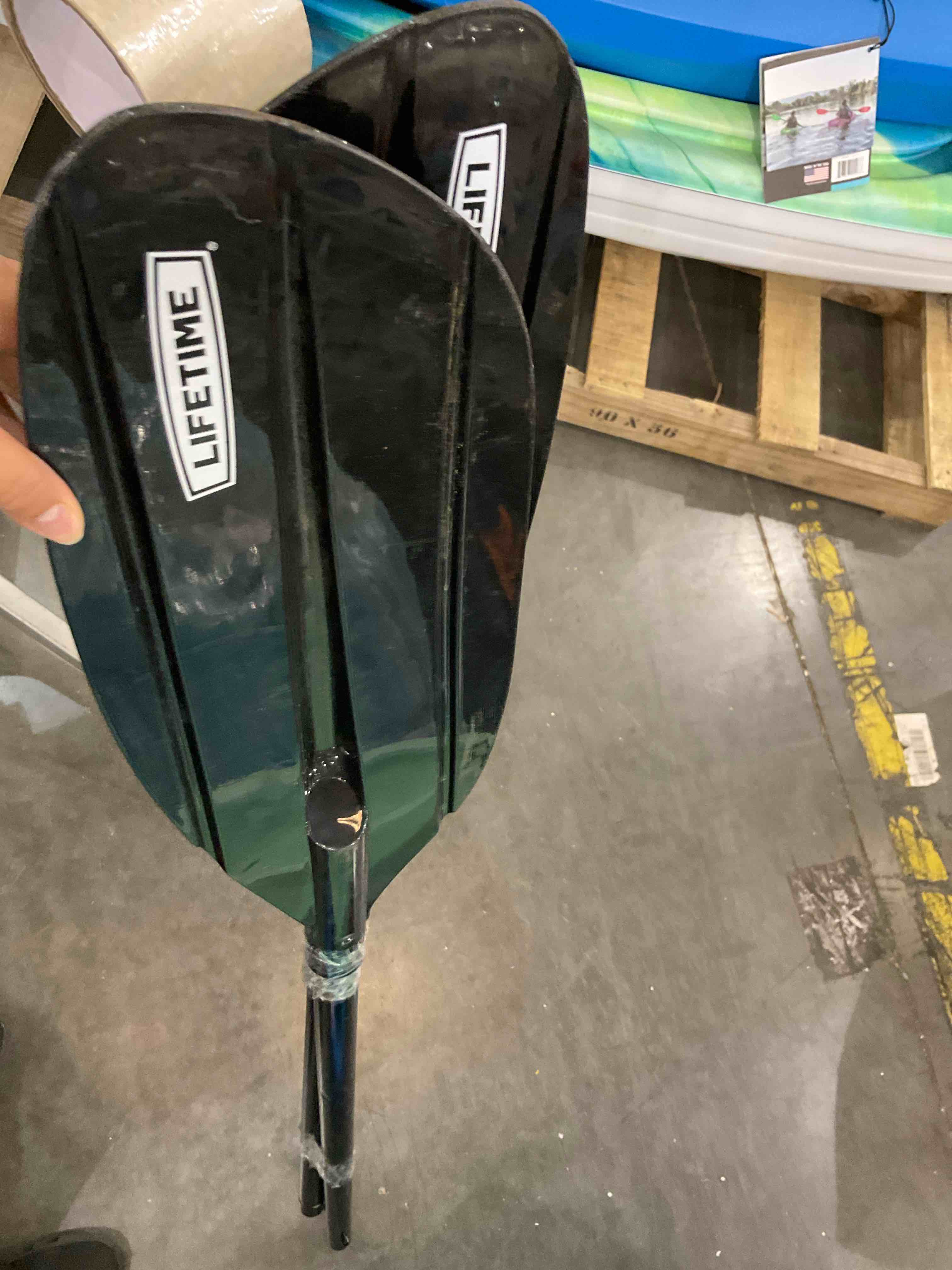 Black lifetime paddle 