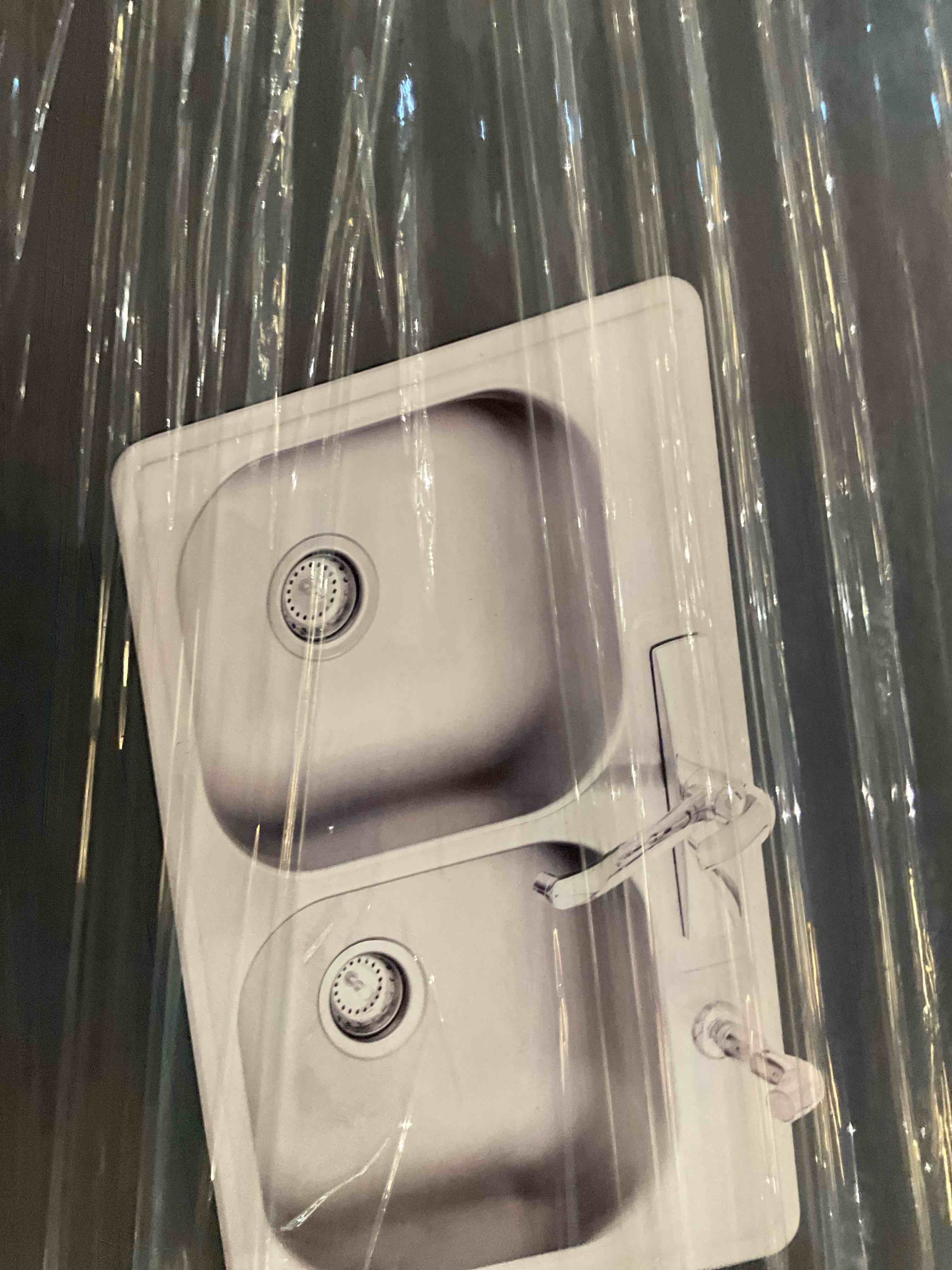 22 gauge double bowl kitchen sink 