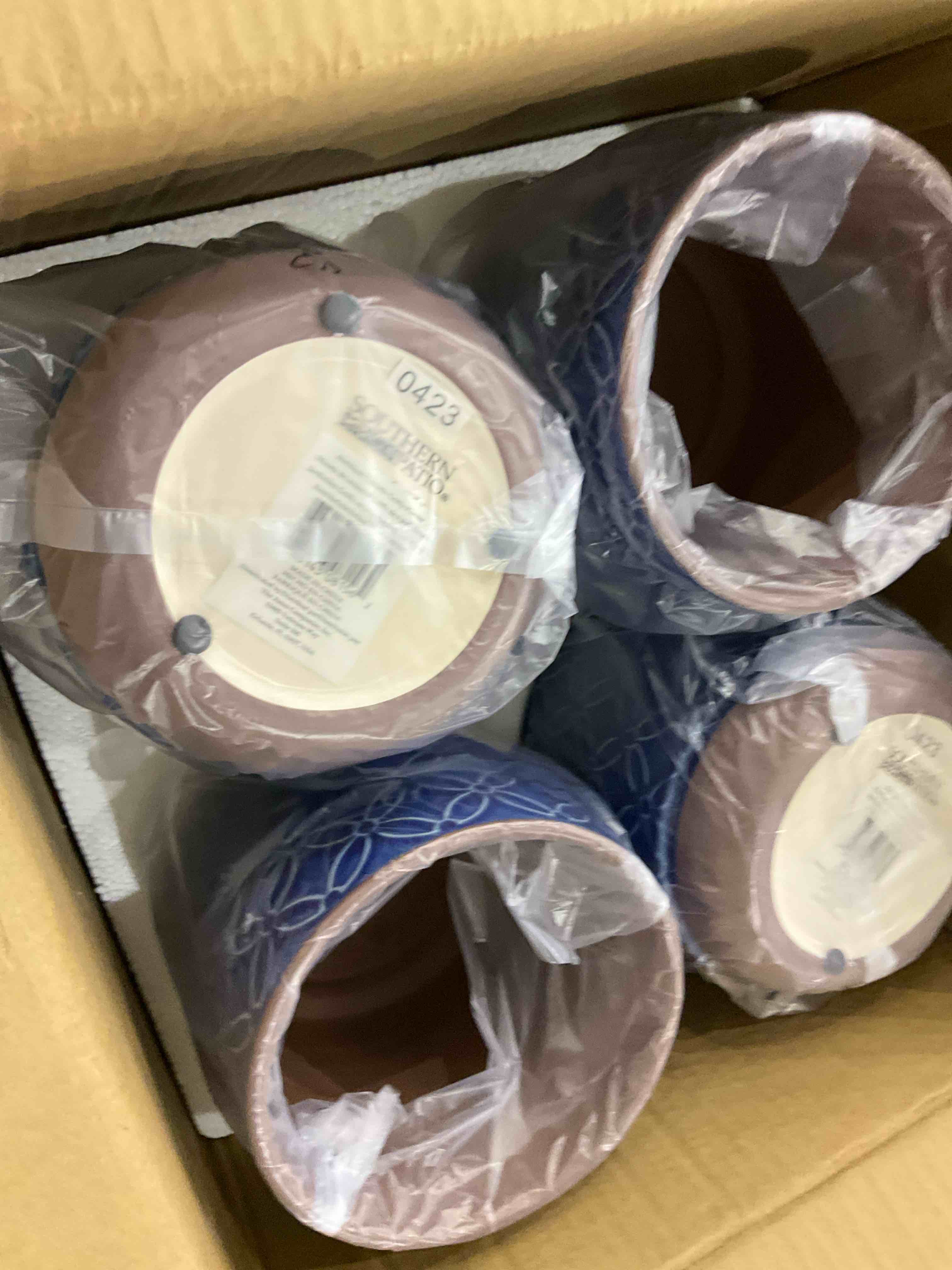 6in Ceramic Griffey Planter 4 pack