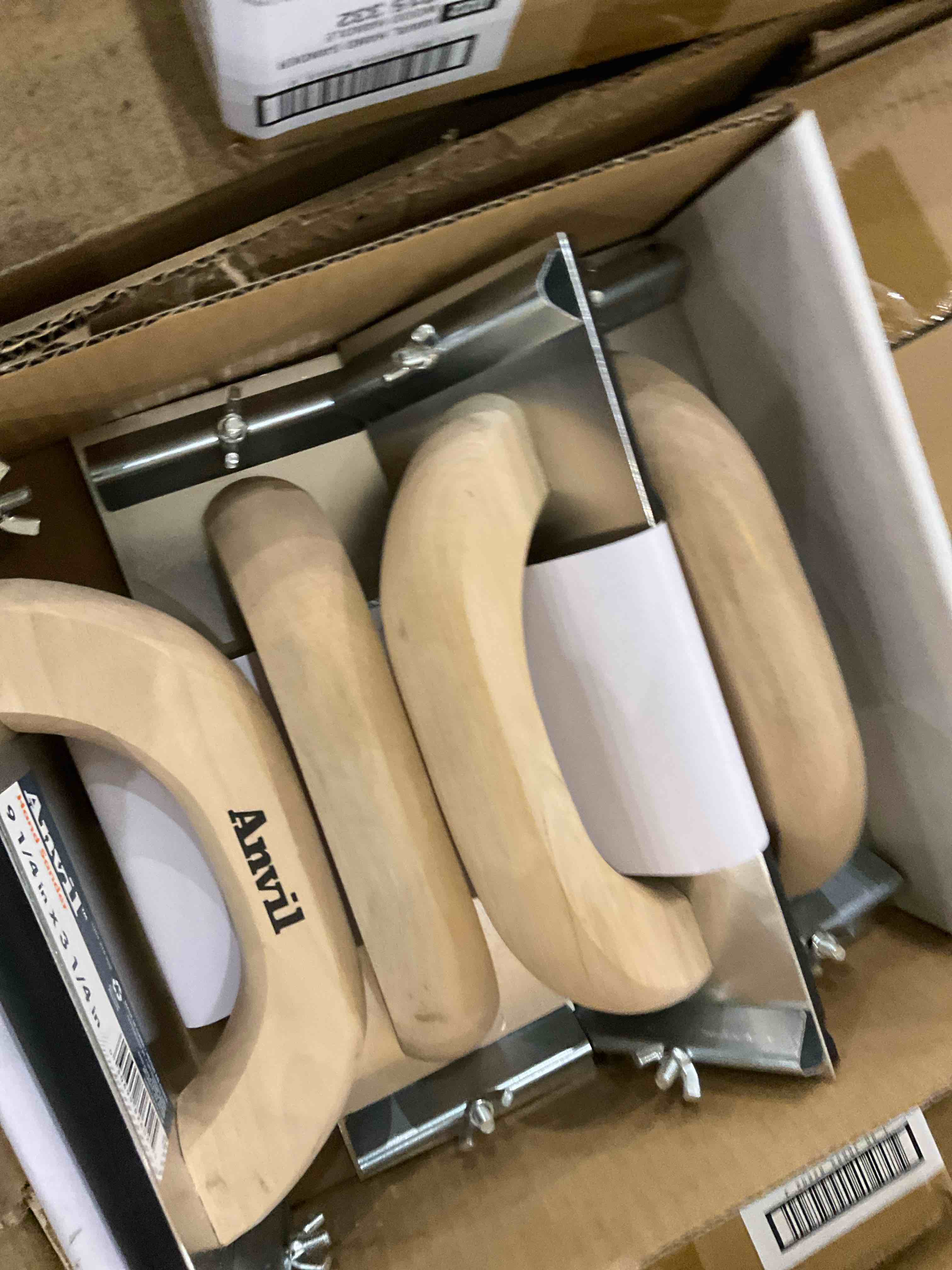 Anvil Hand Sander Wood Handle 4 pack 8count per case 