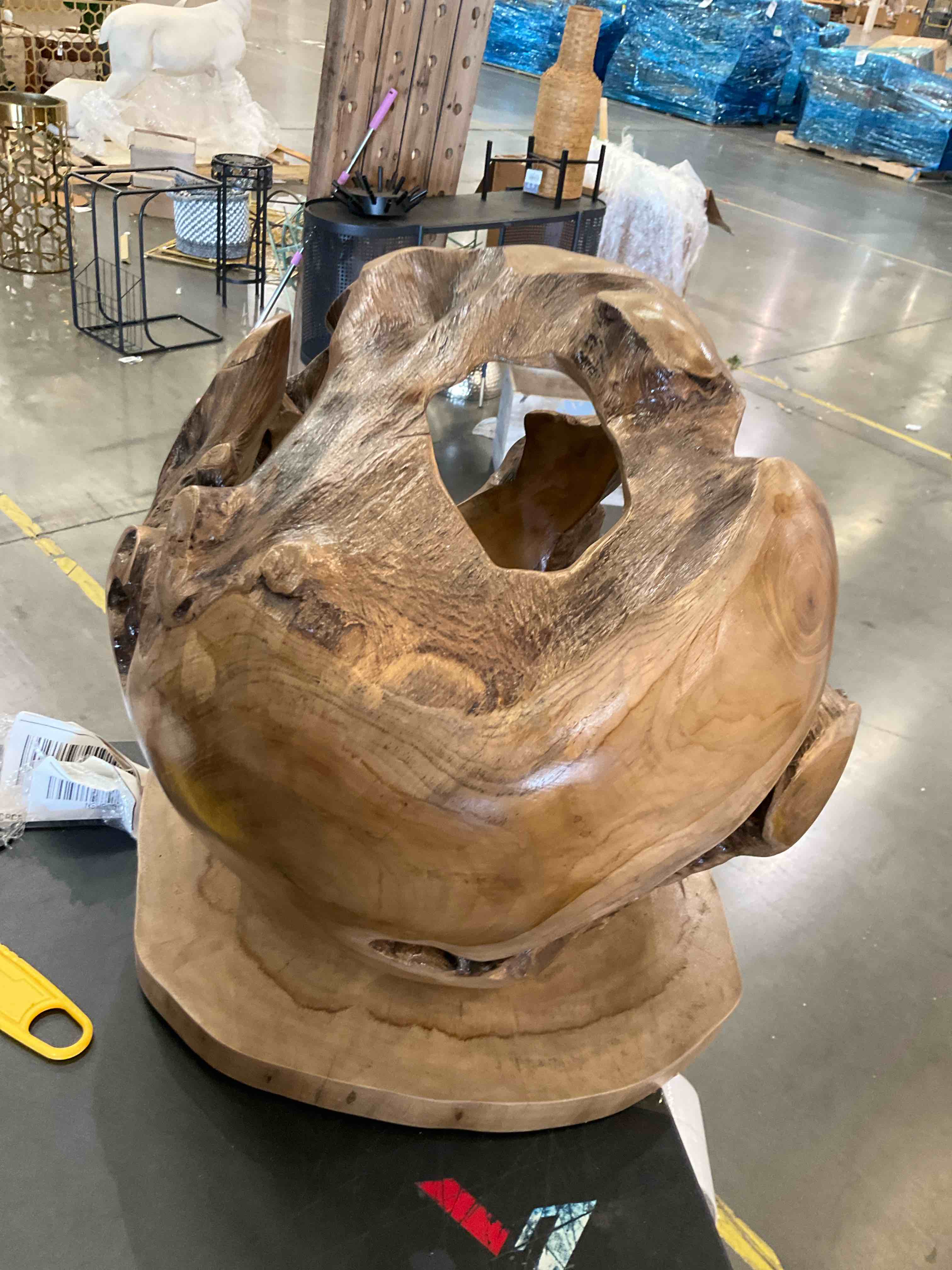 teak Root Decorative Orb