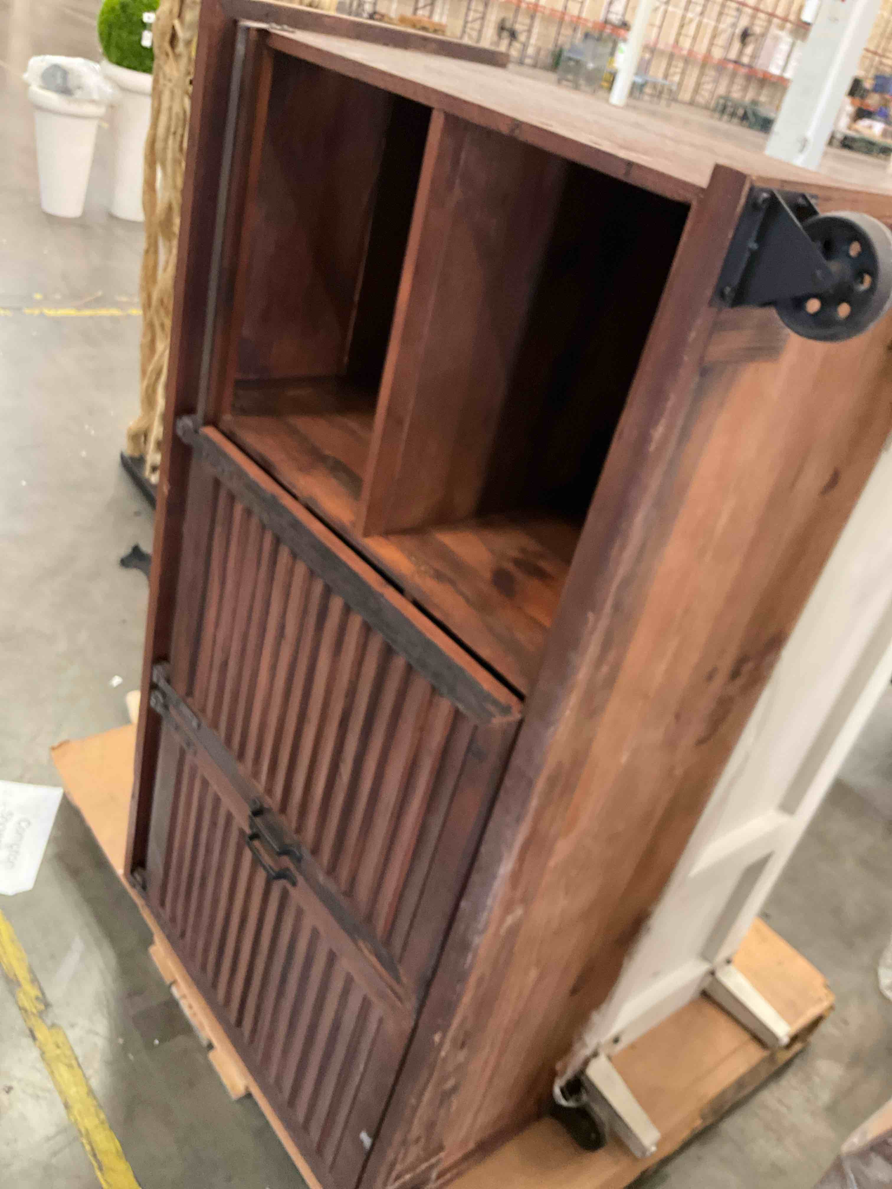 Brown cabinet 