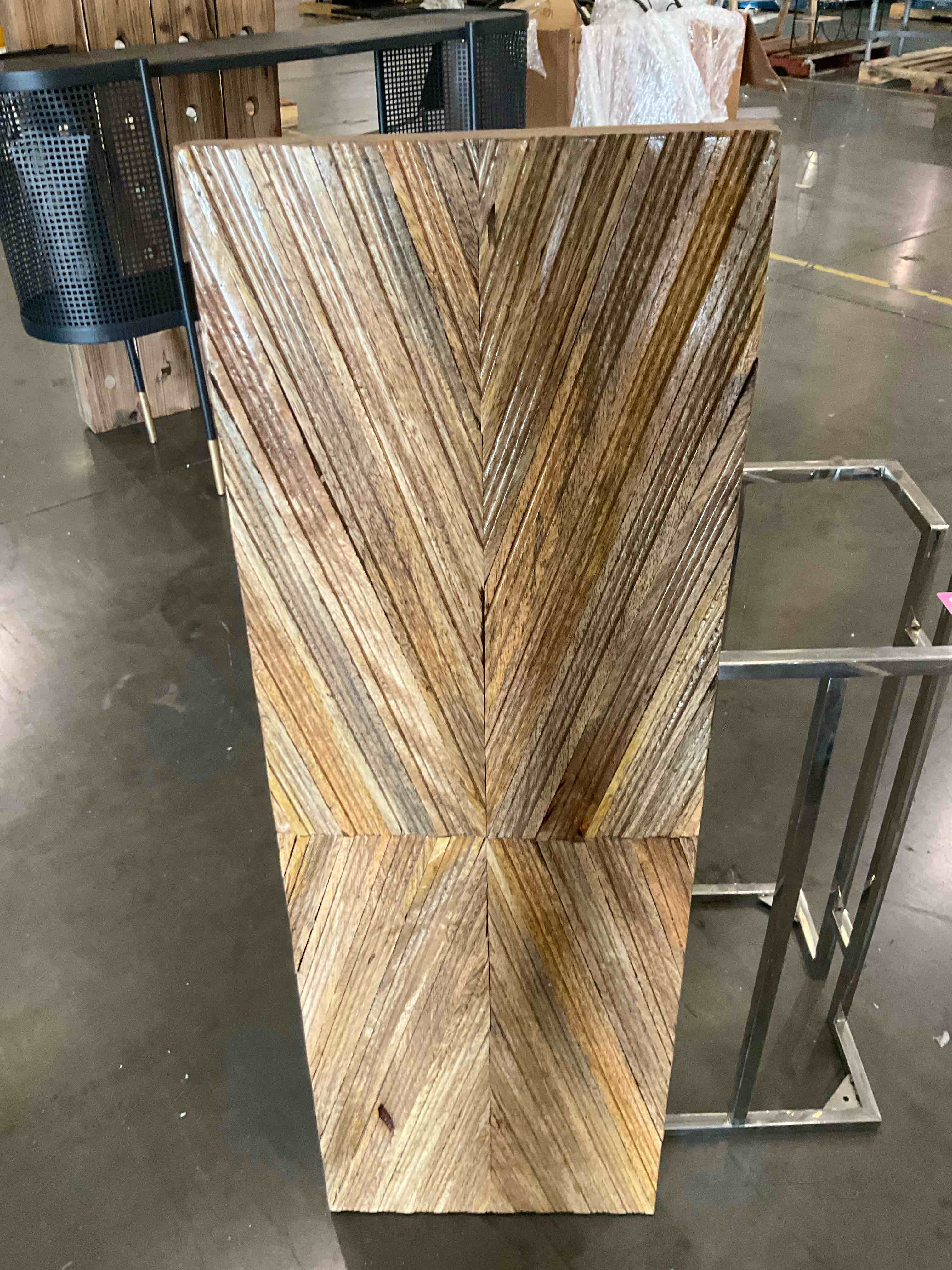 Rustic wood wall frame 