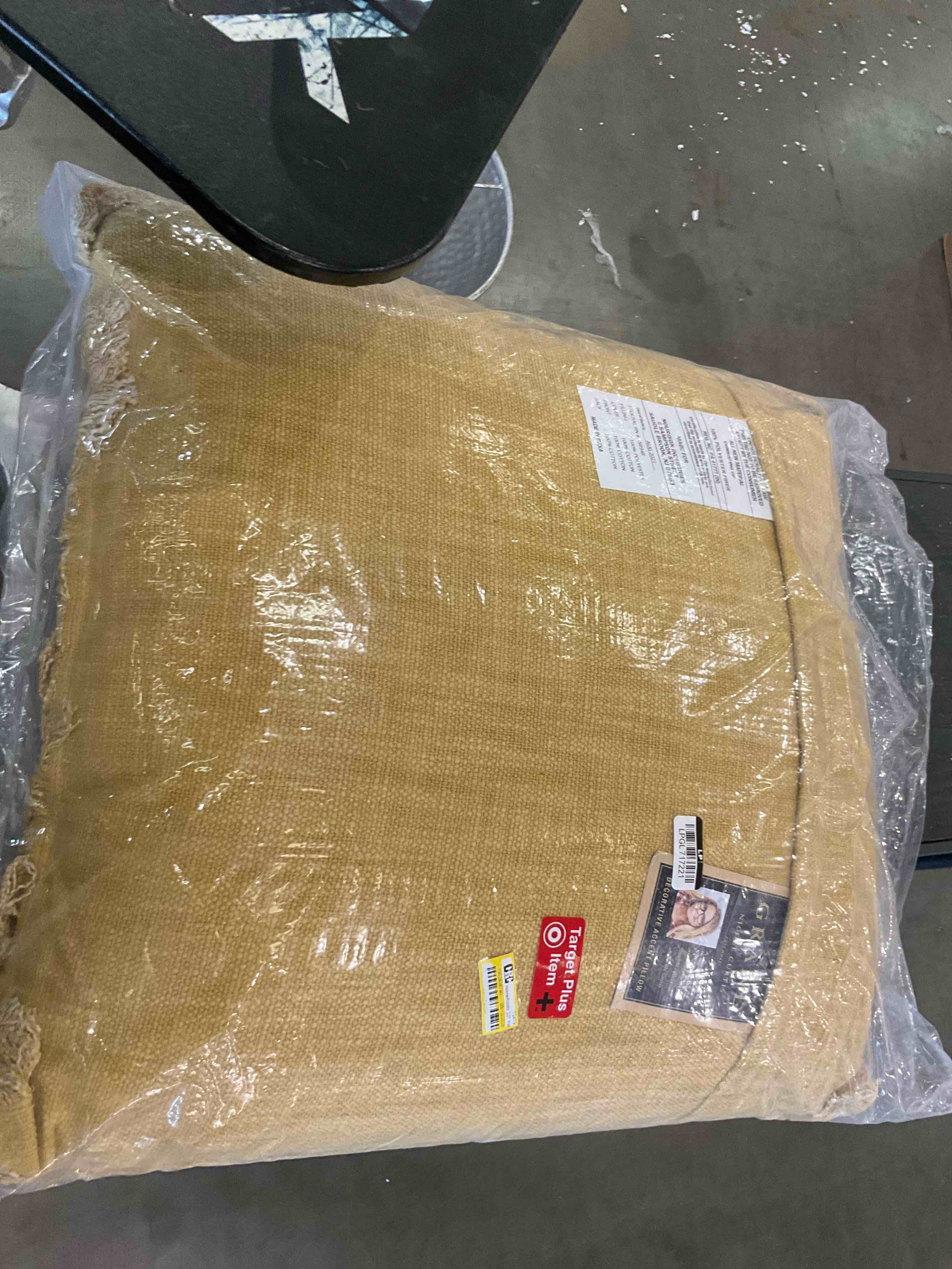 Yellow pillow 