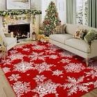christmas decorative area rug washable modern rug for living room
