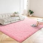 Summerdale shag pink area rug 