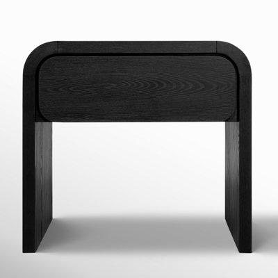 Nori 1 - Drawer Nightstand in Jet Black