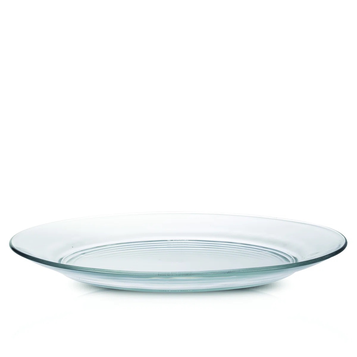 ((only 5 pc))Lys Commercial Dishwasher Safe 11'' Tempered Glass Dinner Plate , Set of 6