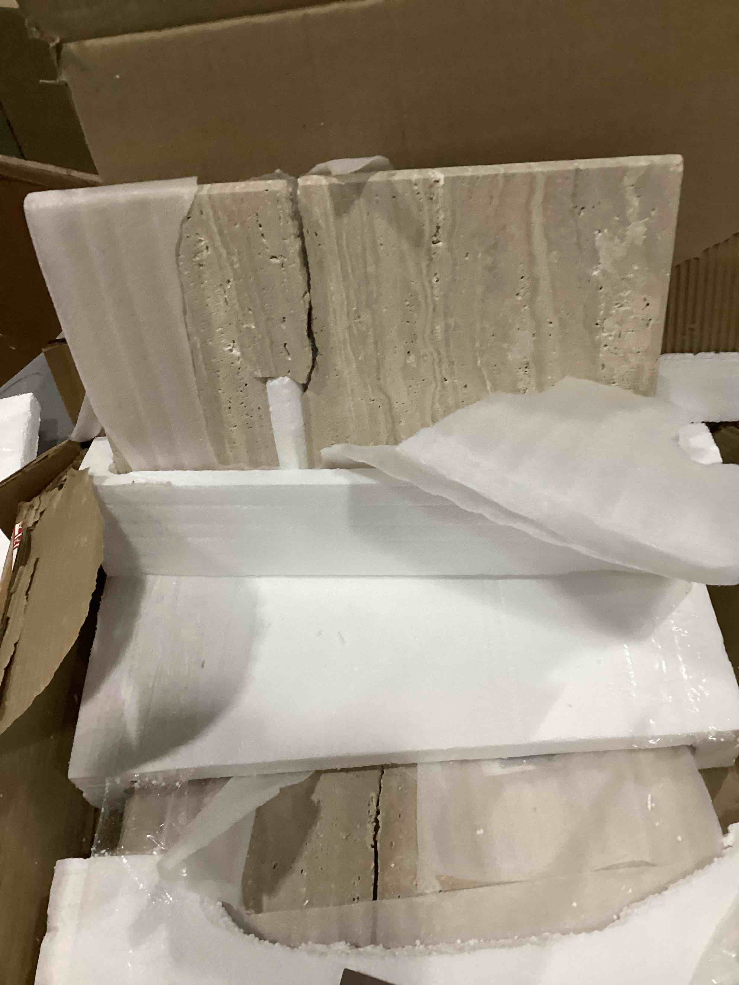 18" Travertine Bookstand