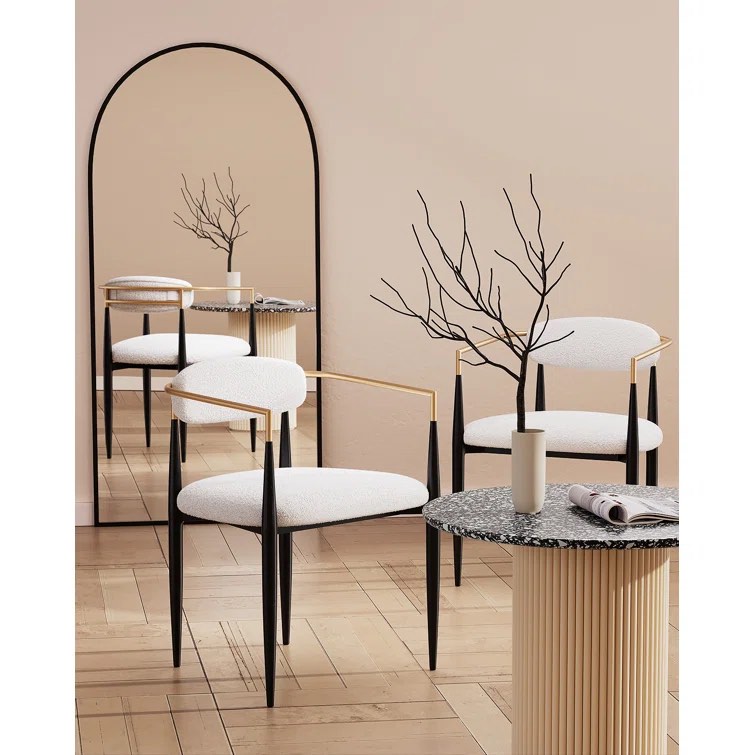 Netanya Upholstered Dining Chair 2 Piece Set