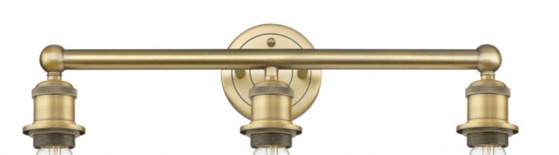 Fenton - 3 Light - 25 inch - Brushed Brass - Bath Vanity Light