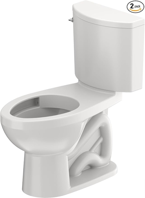 Incomplete Duravit Duravit No.1 PRO Two-Piece Toilet Kit, Left Hand Lever, White